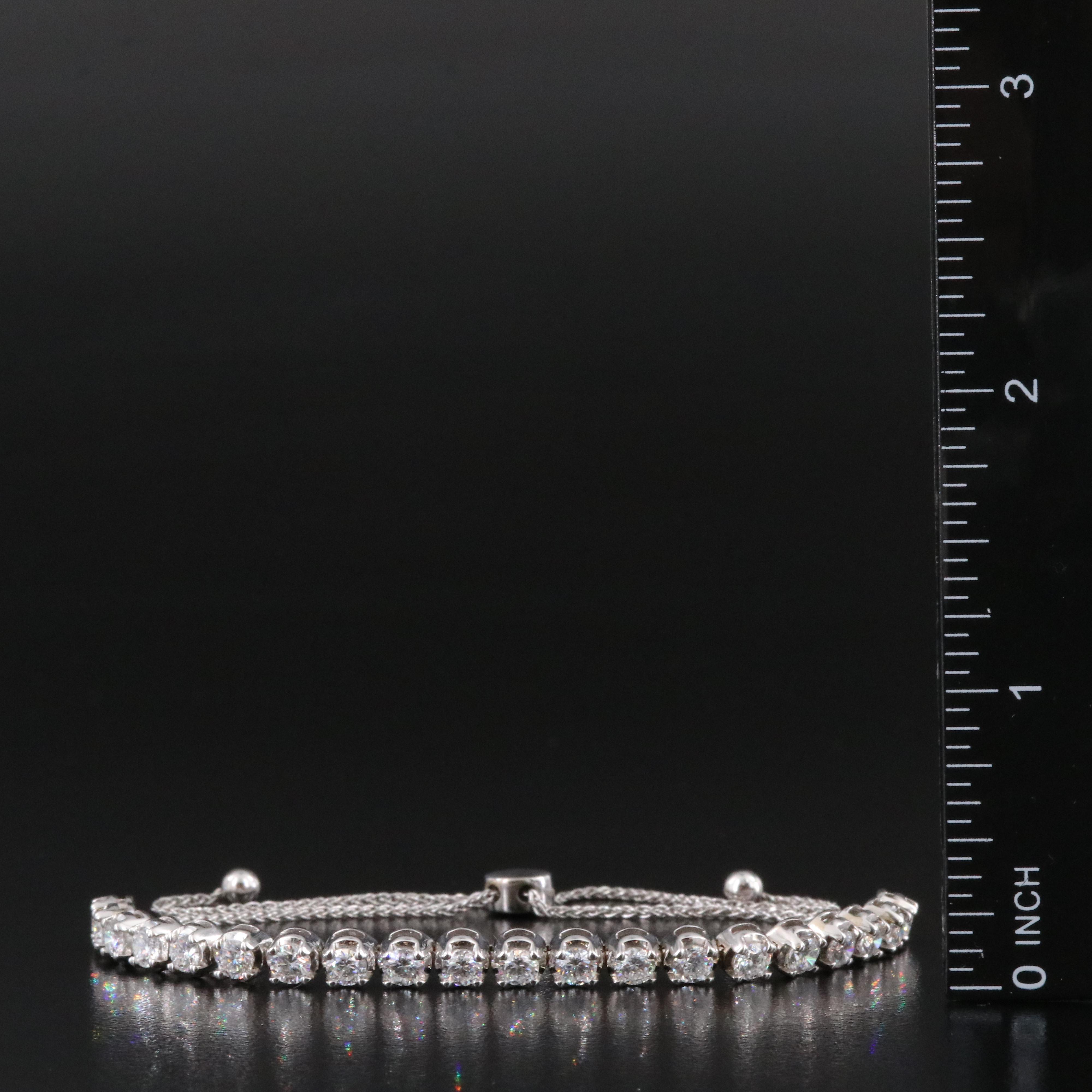 14K 3.20 CTW Lab Grown Diamond Bolo Bracelet