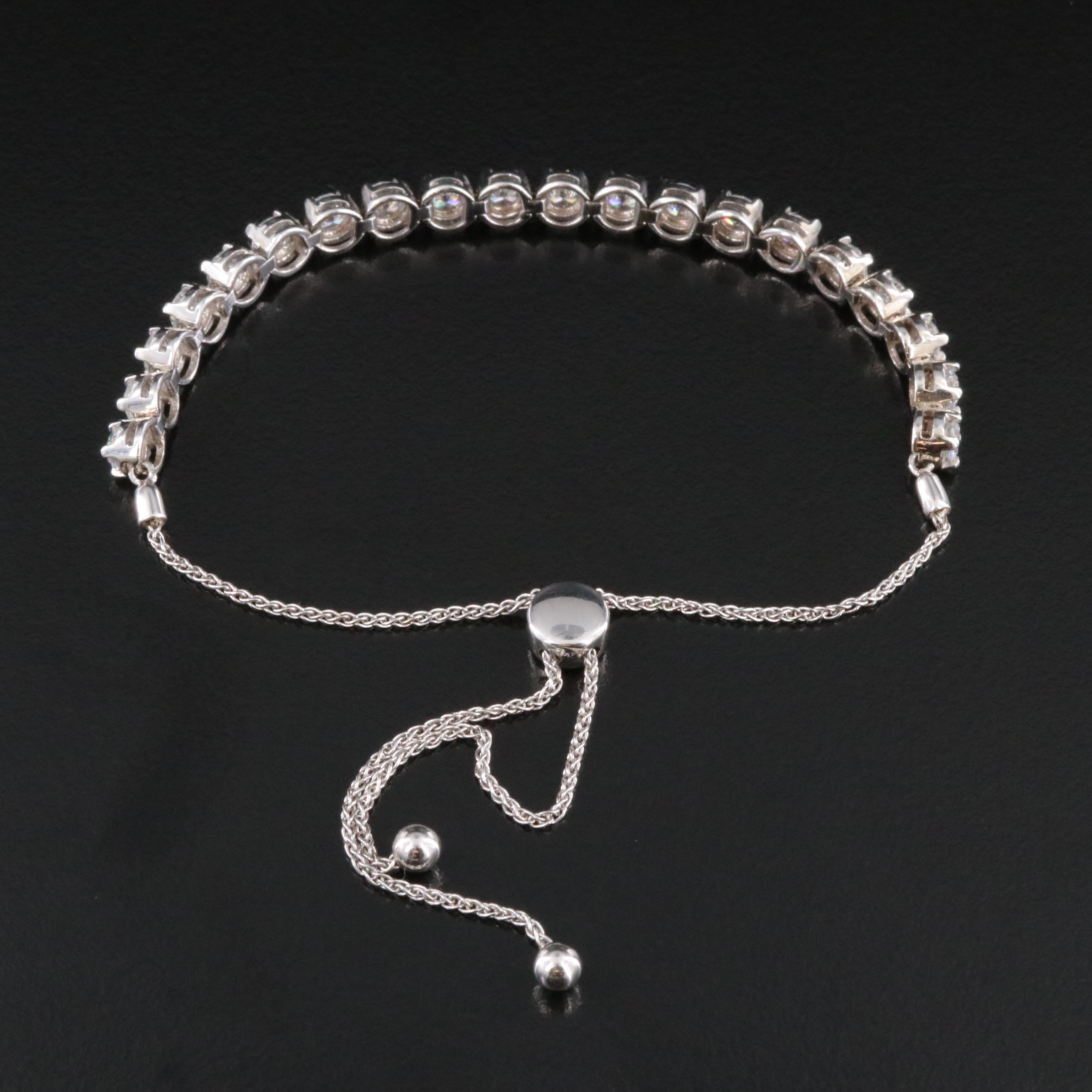 14K 3.20 CTW Lab Grown Diamond Bolo Bracelet