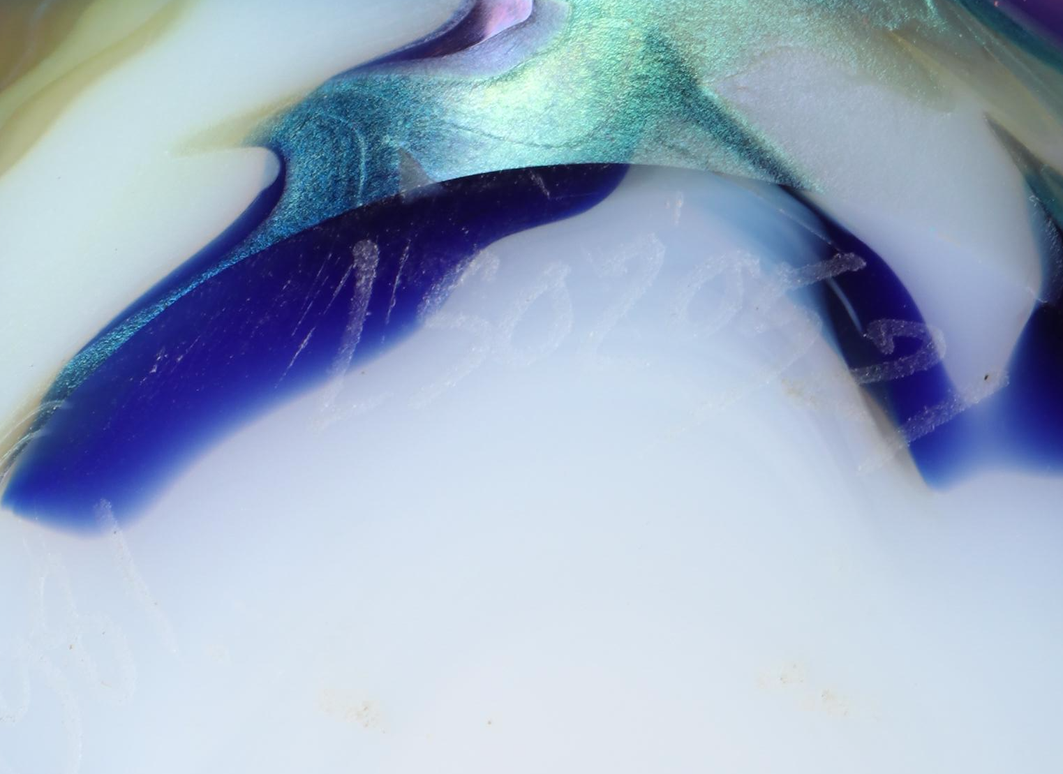 Lundberg Studios Iridescent Celestial Art Glass Paperweights