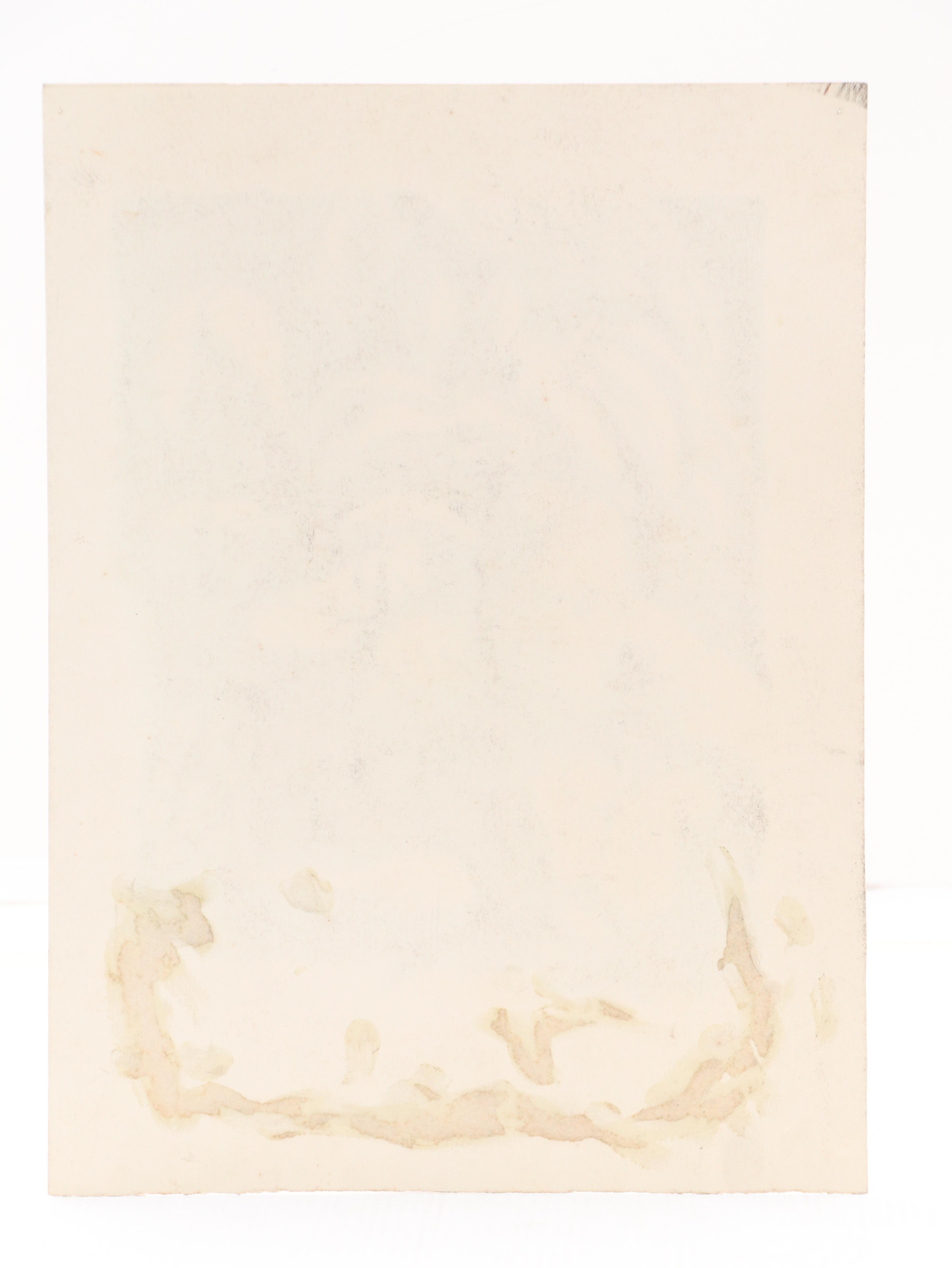 Harvey Shepard Figural Gouache Painting and Scratchboard Drawing, Mid-20th C.