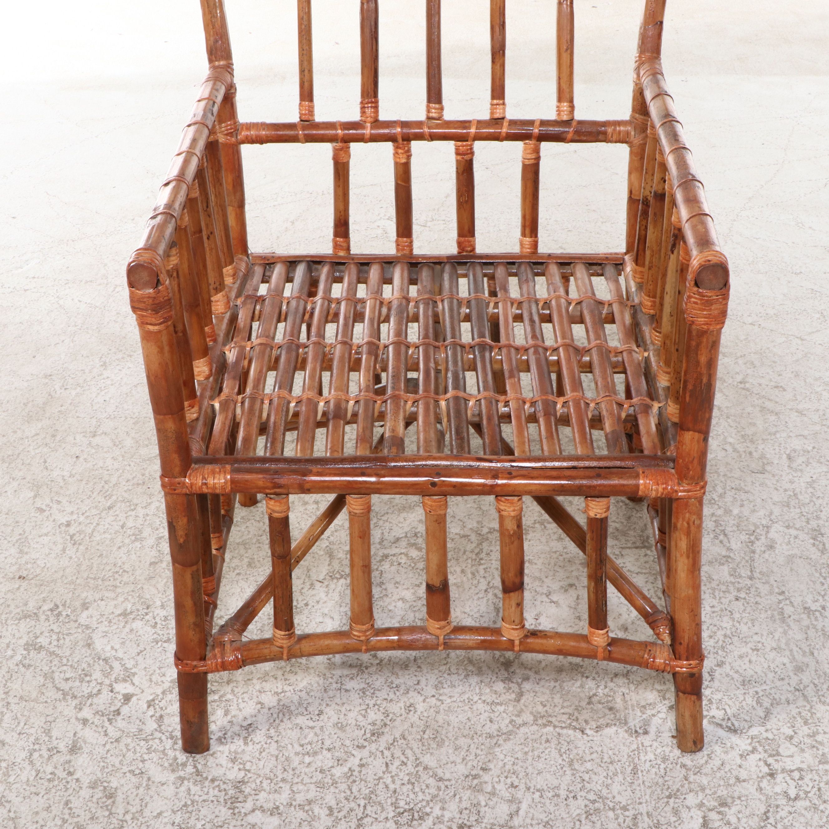 Bamboo and Rattan Armchair