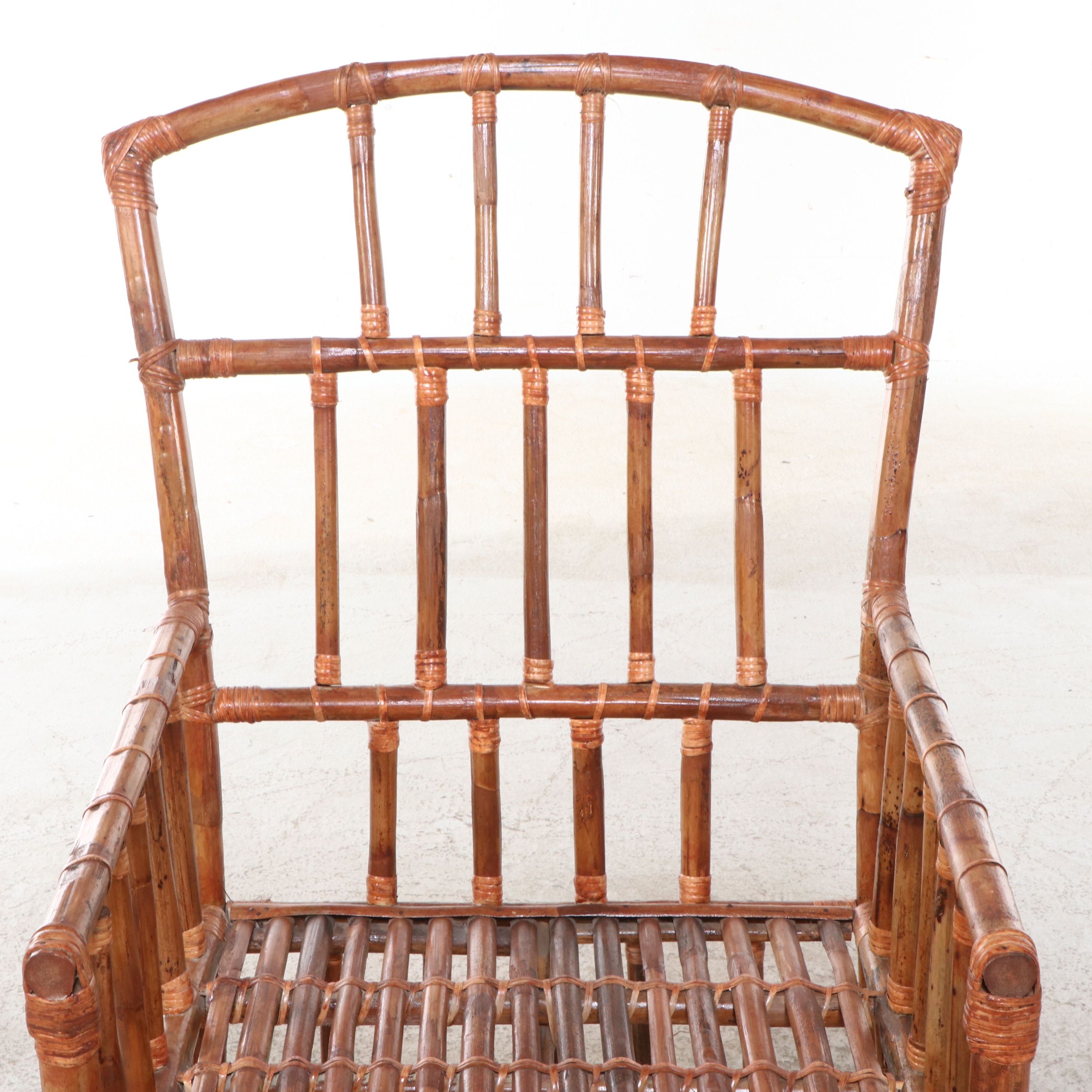 Bamboo and Rattan Armchair