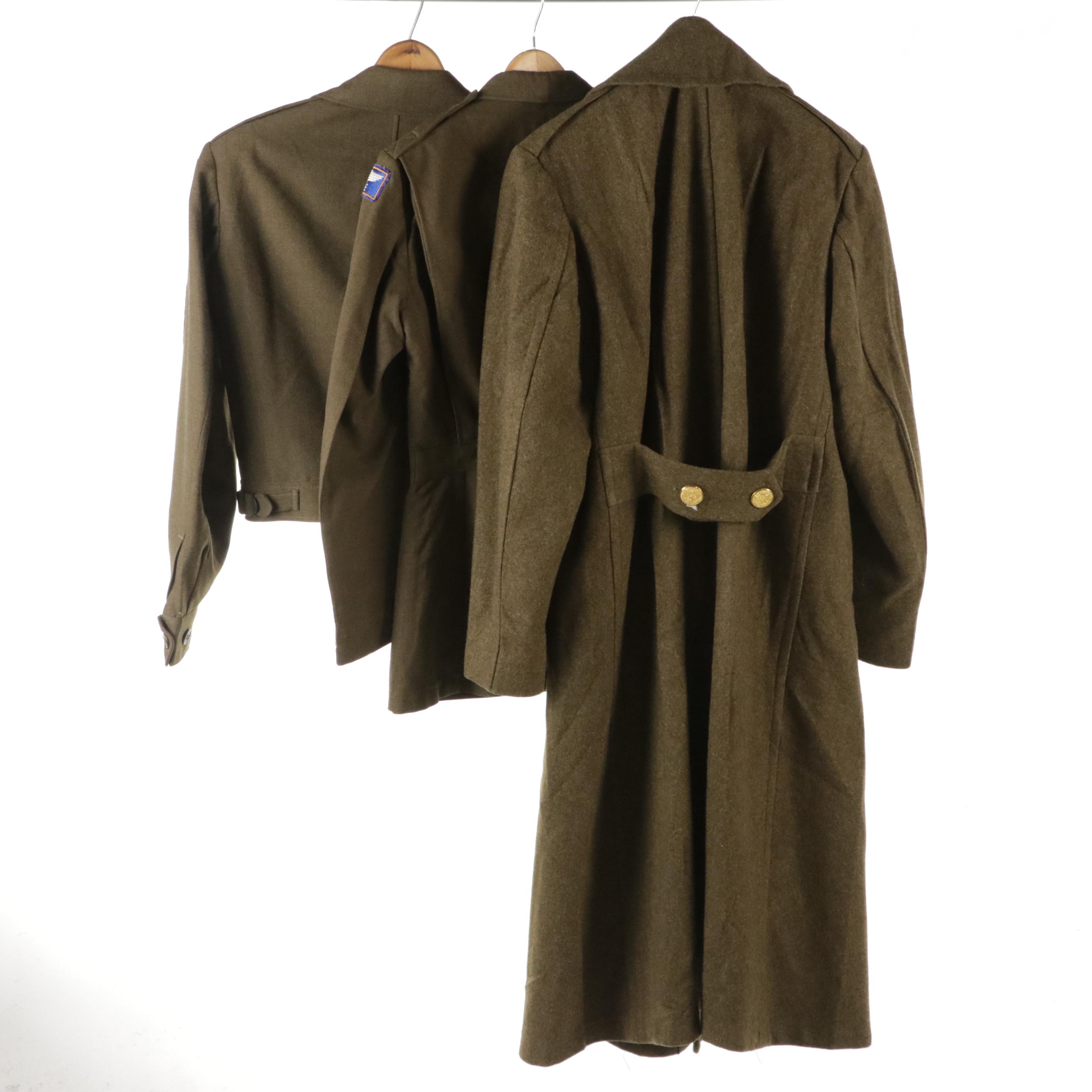 World War II Era U.S. Army Winter Uniform Service/Field Jackets and Overcoat