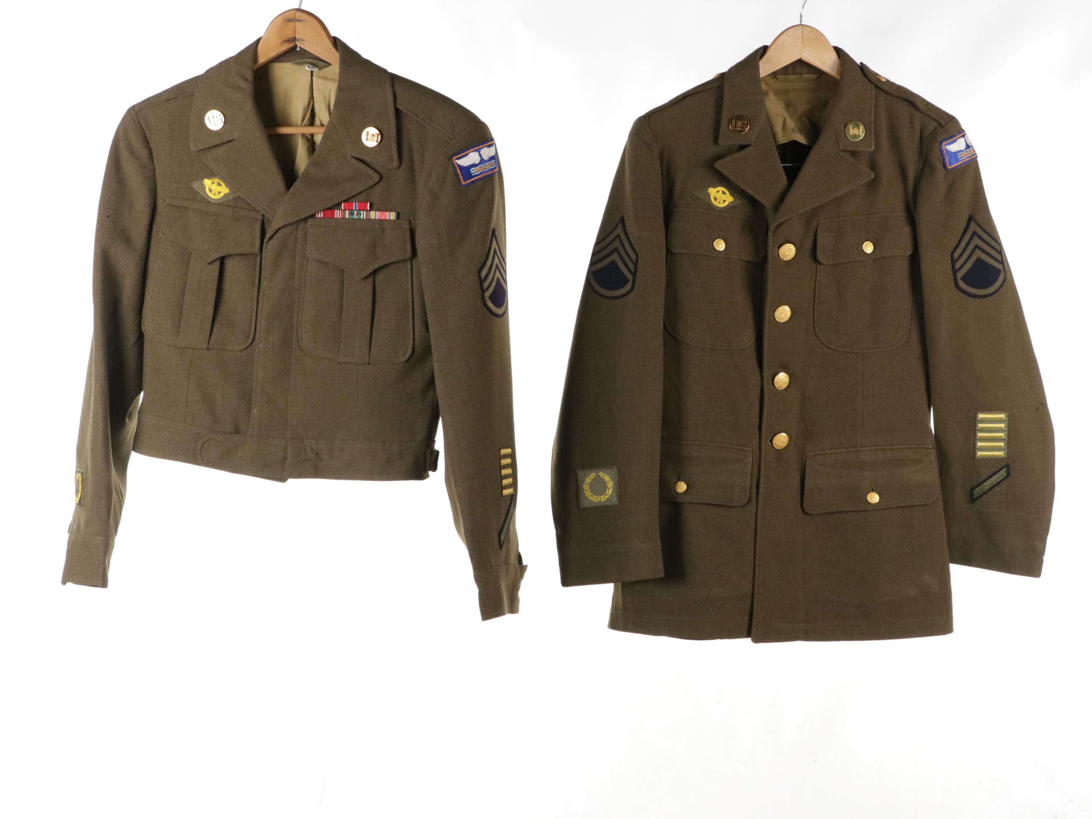 World War II Era U.S. Army Winter Uniform Service/Field Jackets and Overcoat