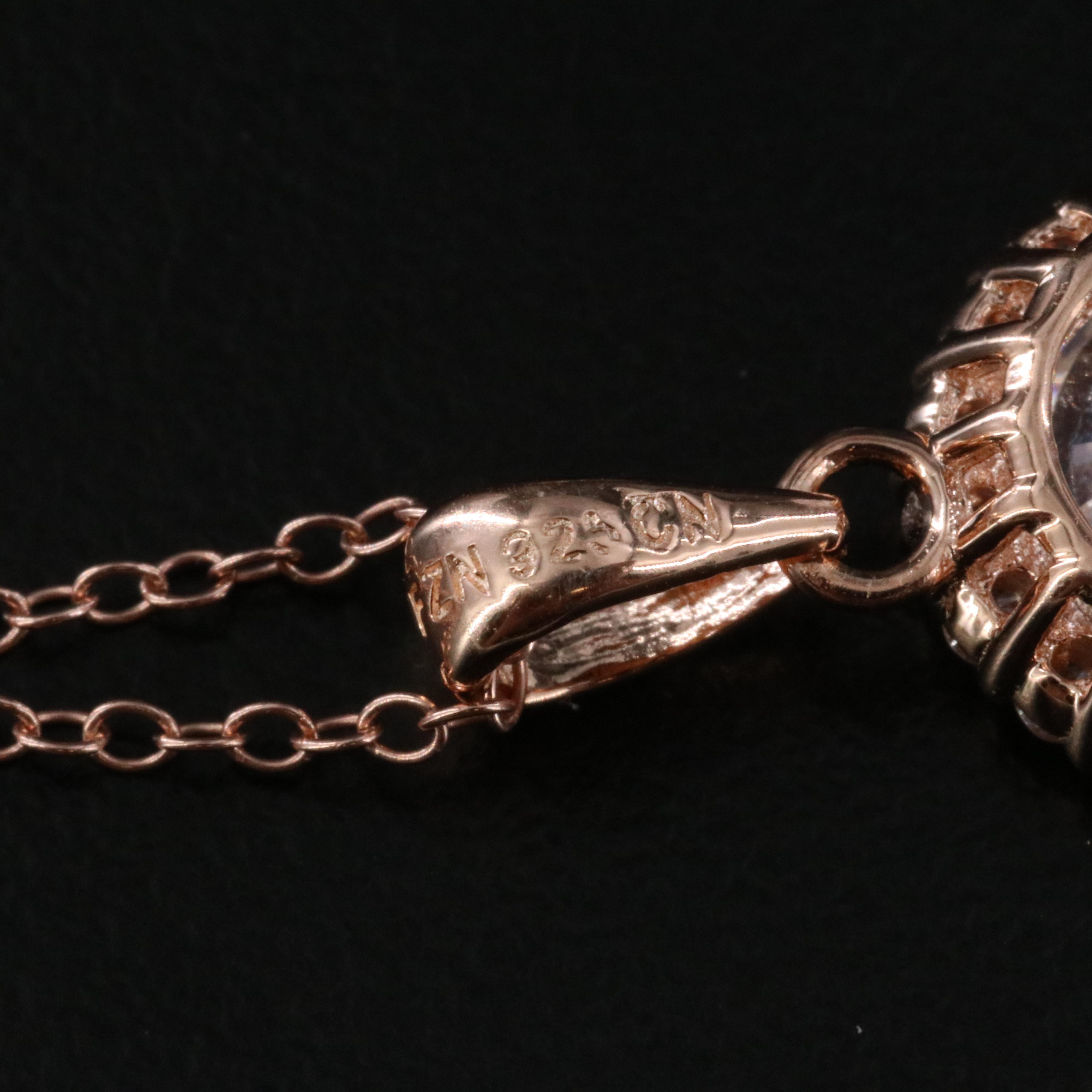 Sterling Two-Tone CZ and Diamond Necklaces and Earrings