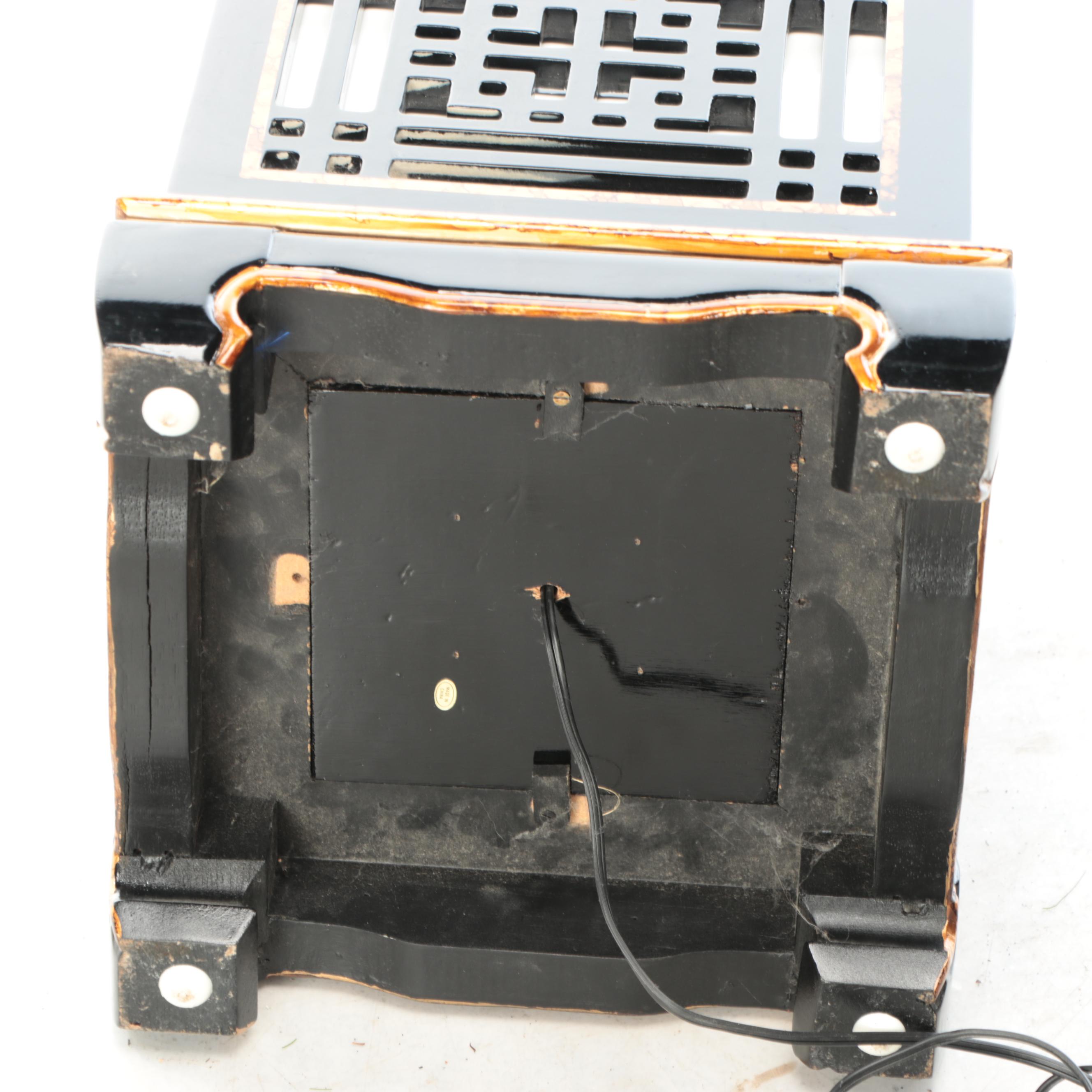 Chinese Pagoda Style Lacquered Wood Lantern