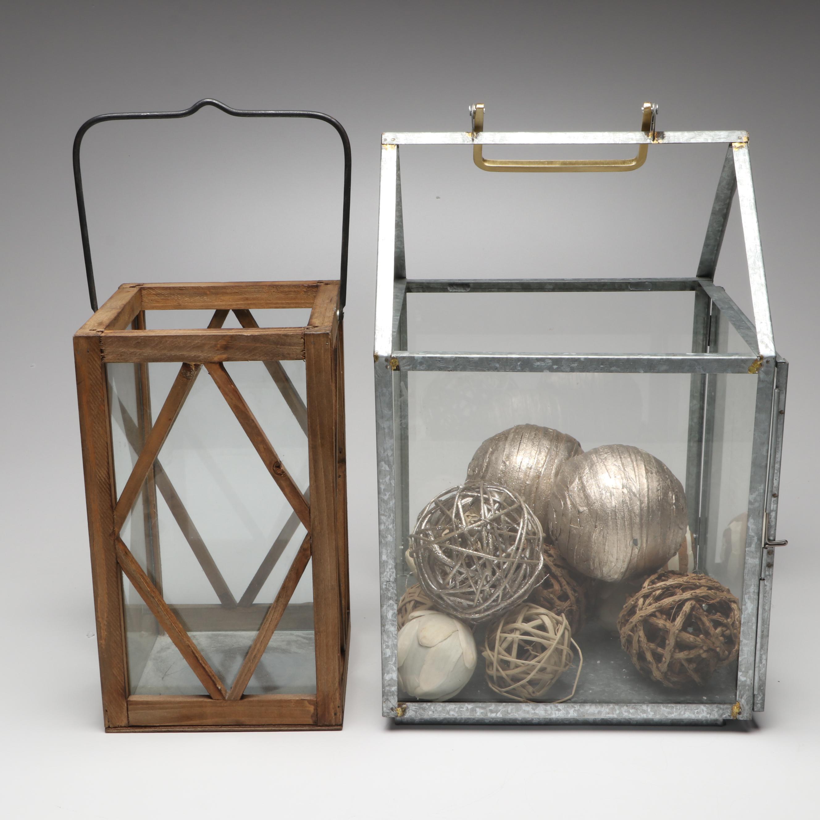 Hearth & Hand Metal & Glass Lantern with Centerpiece Bowl and More