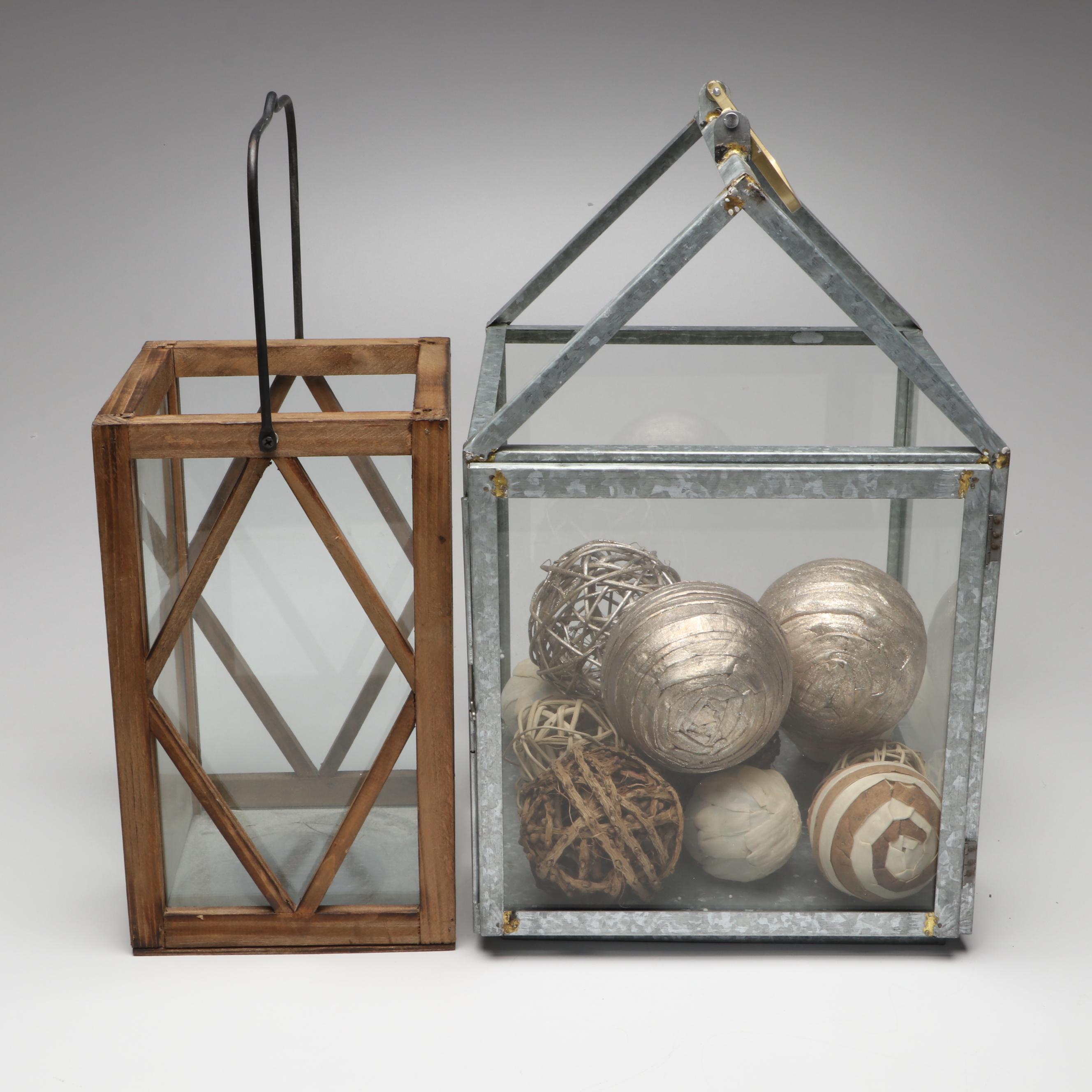 Hearth & Hand Metal & Glass Lantern with Centerpiece Bowl and More