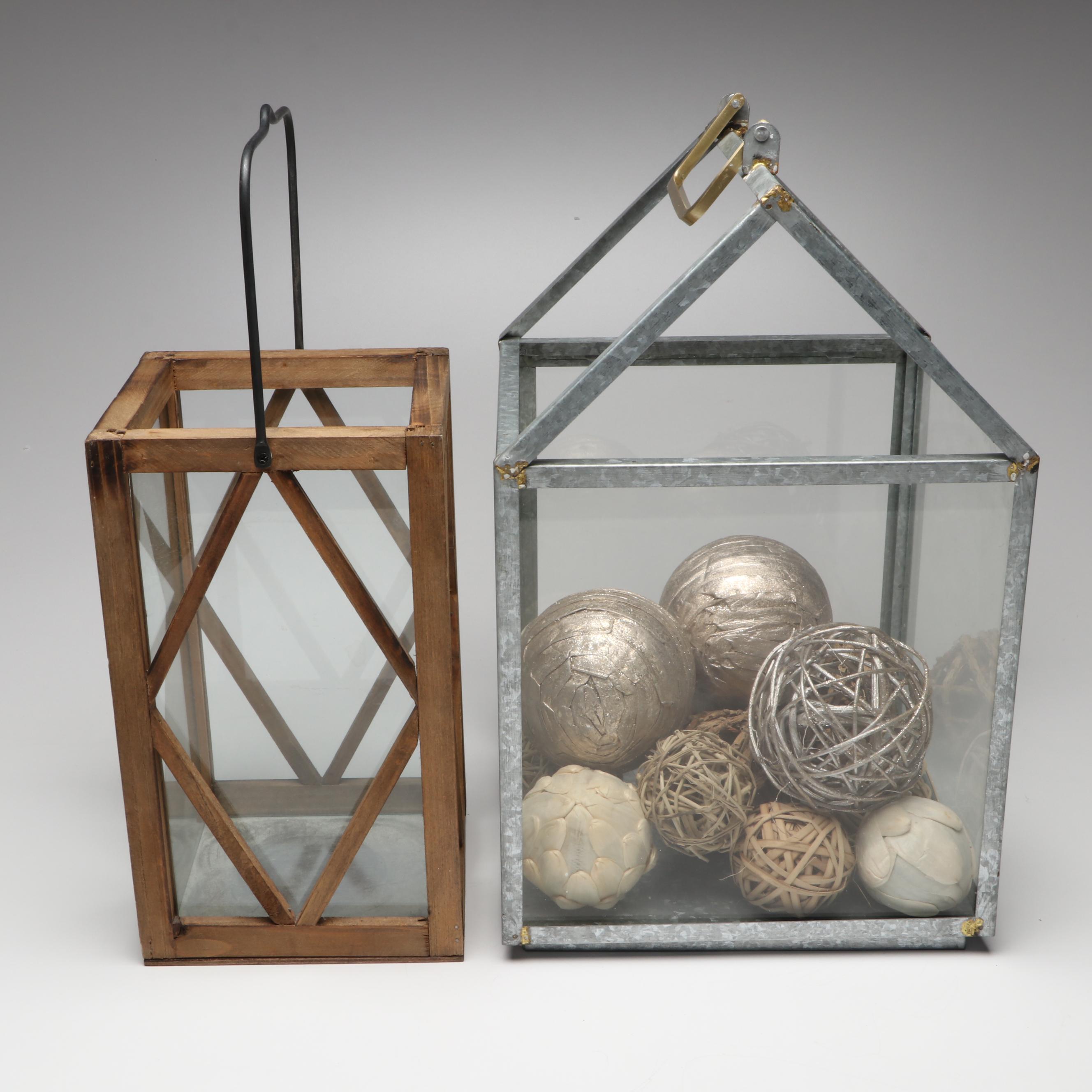 Hearth & Hand Metal & Glass Lantern with Centerpiece Bowl and More