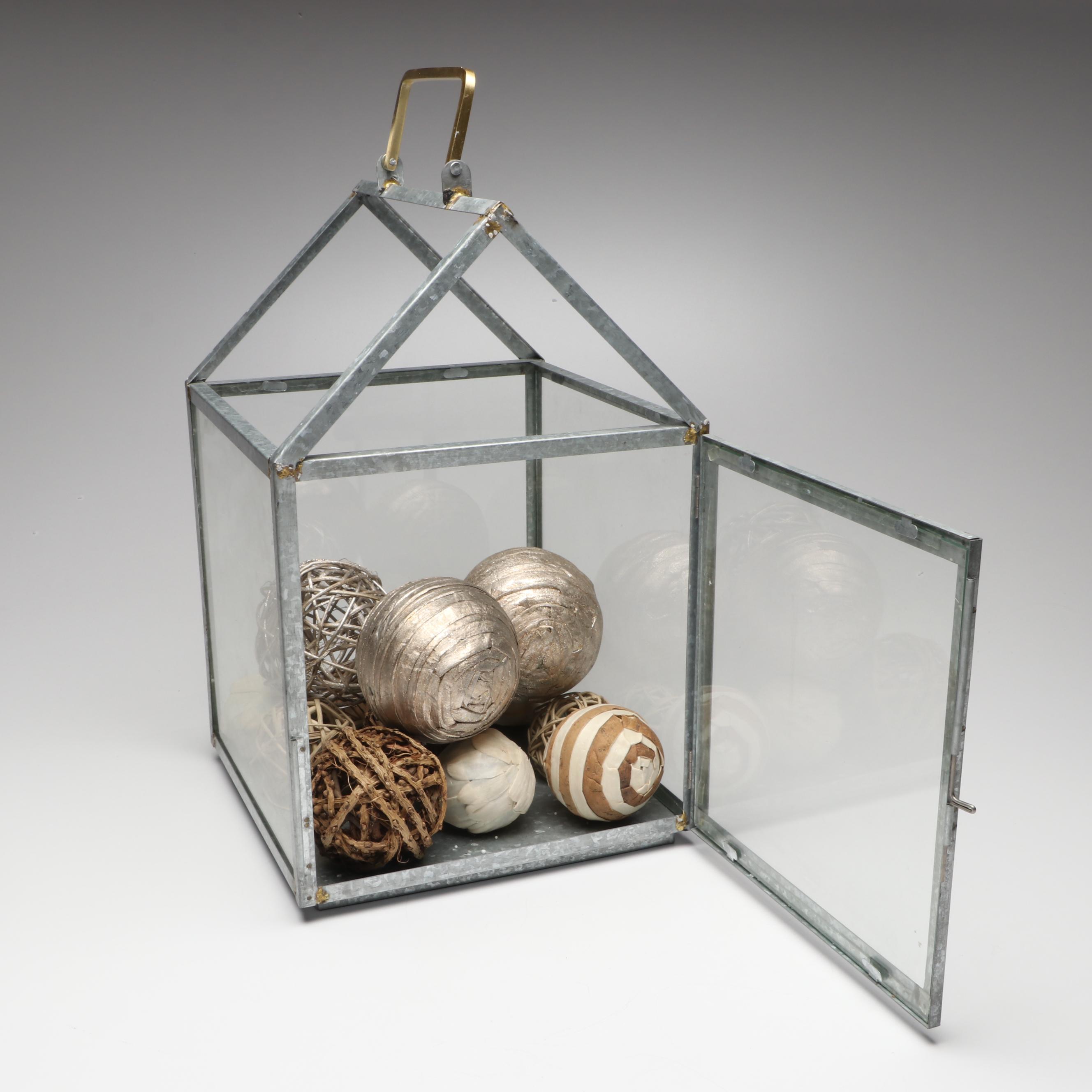 Hearth & Hand Metal & Glass Lantern with Centerpiece Bowl and More