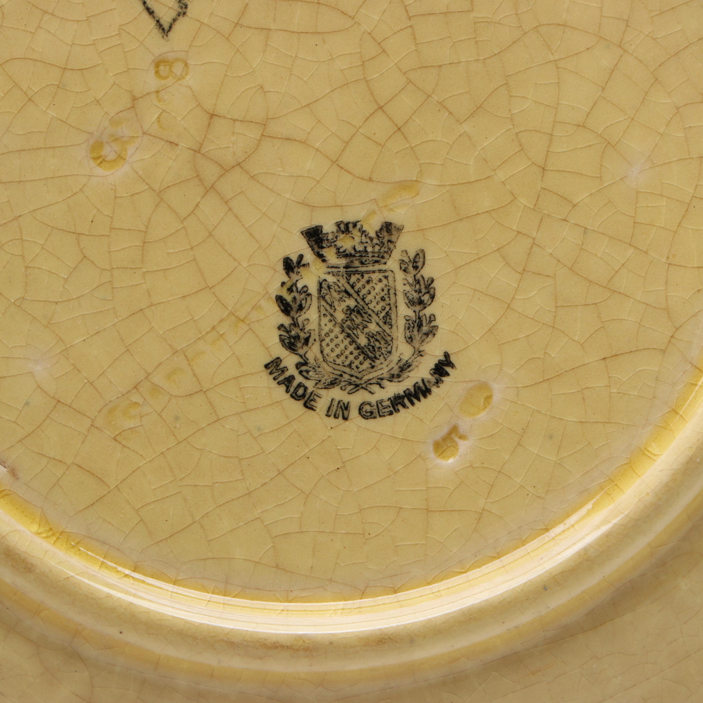 Sarreguemines French Majolica Leaf Plates