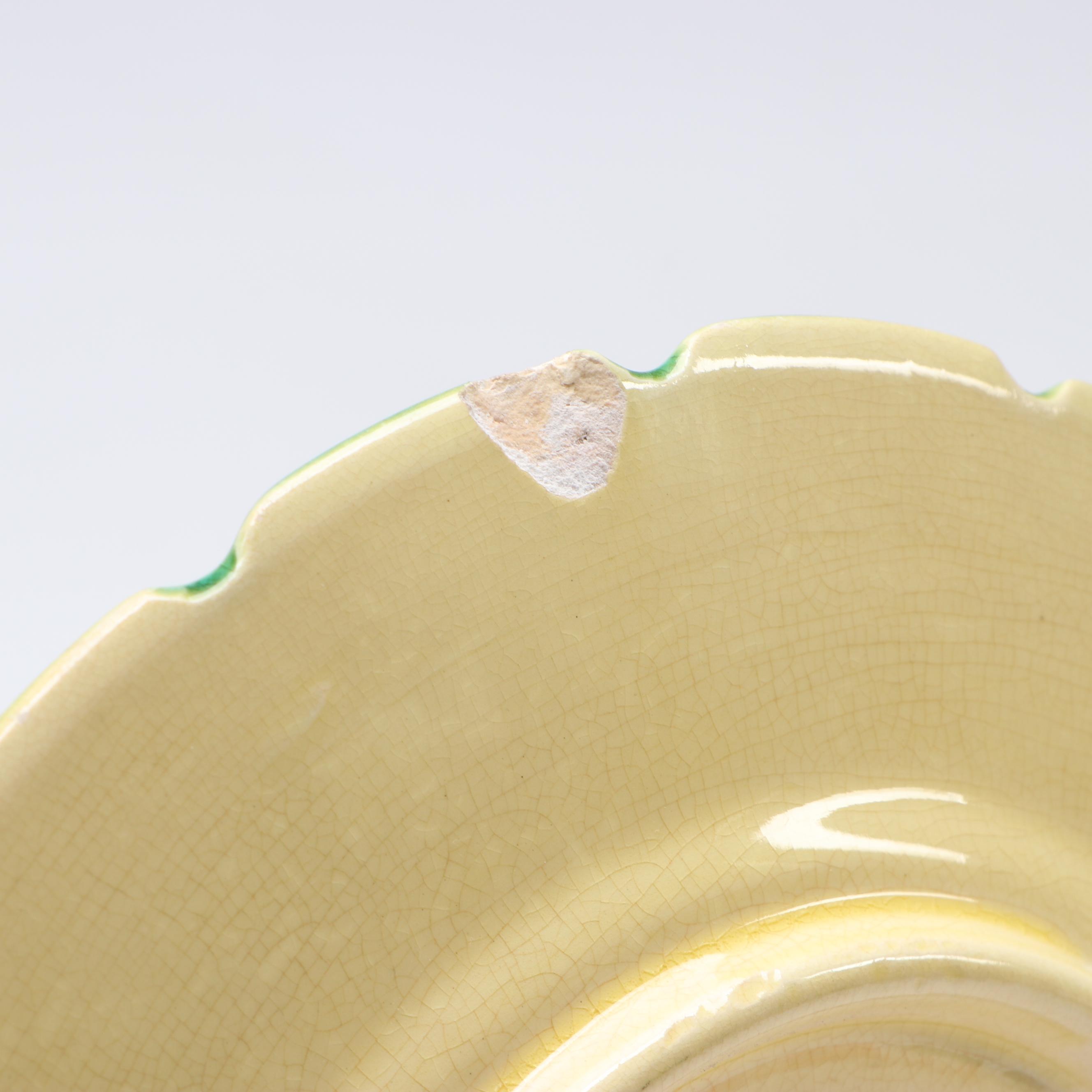 Sarreguemines French Majolica Leaf Plates