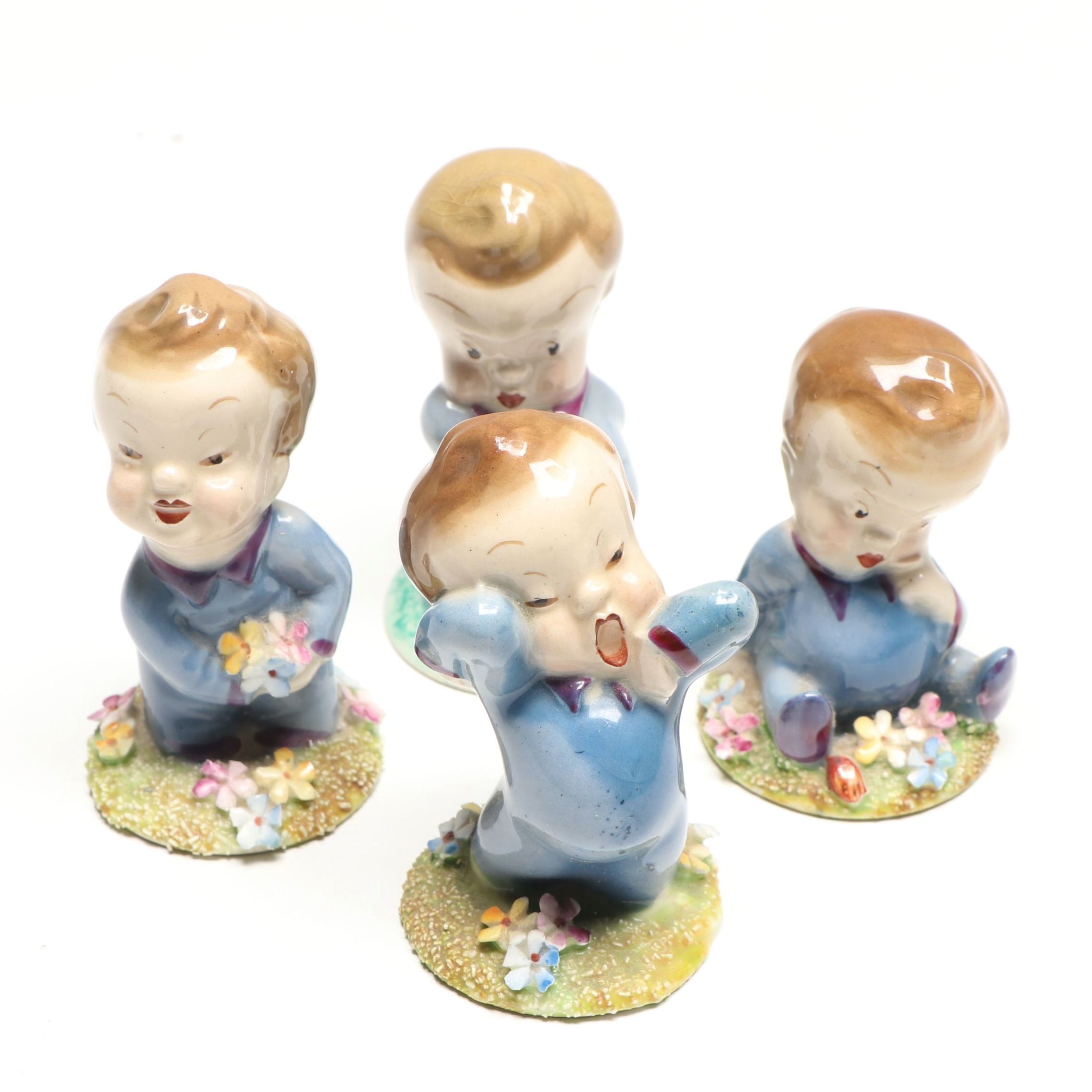 Wade England Porcelain "Wynken," "I've a Bear Behind" and More Vintage Figures