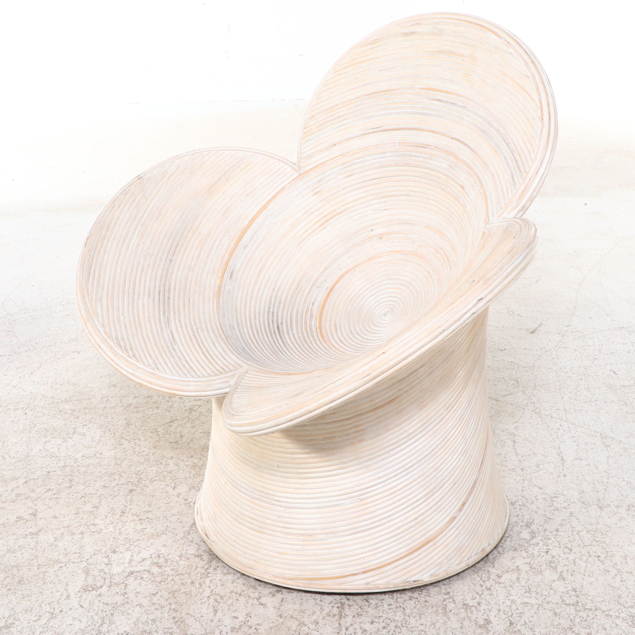 Matthew Izzo Home Pencil Reed Flower Form Chairs