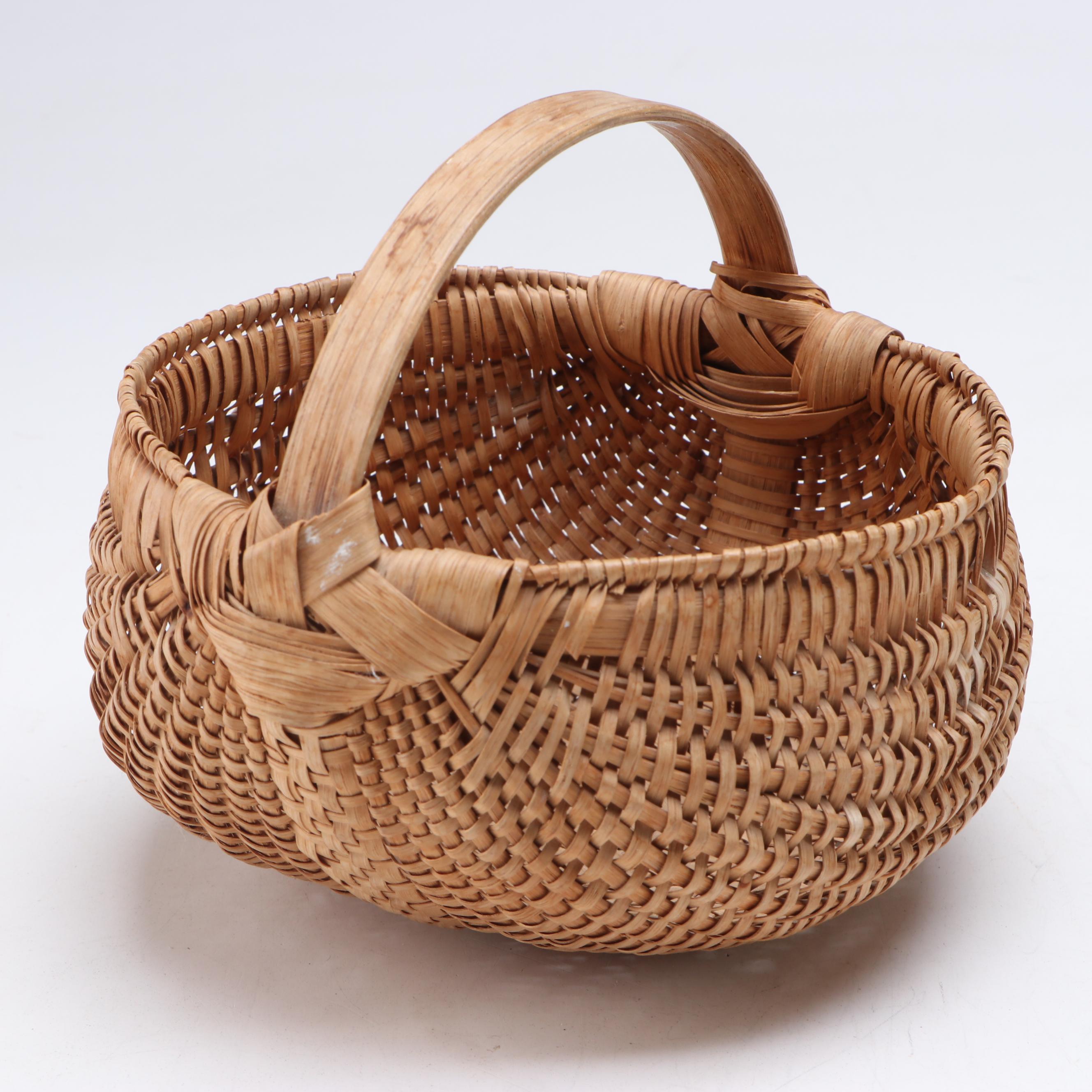American Primitive Handmade Split Oak Melon Basket