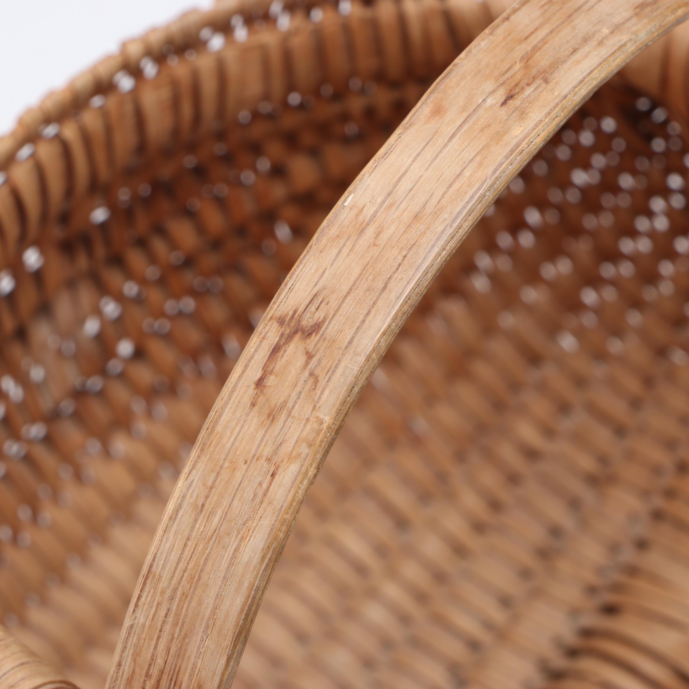 American Primitive Handmade Split Oak Melon Basket