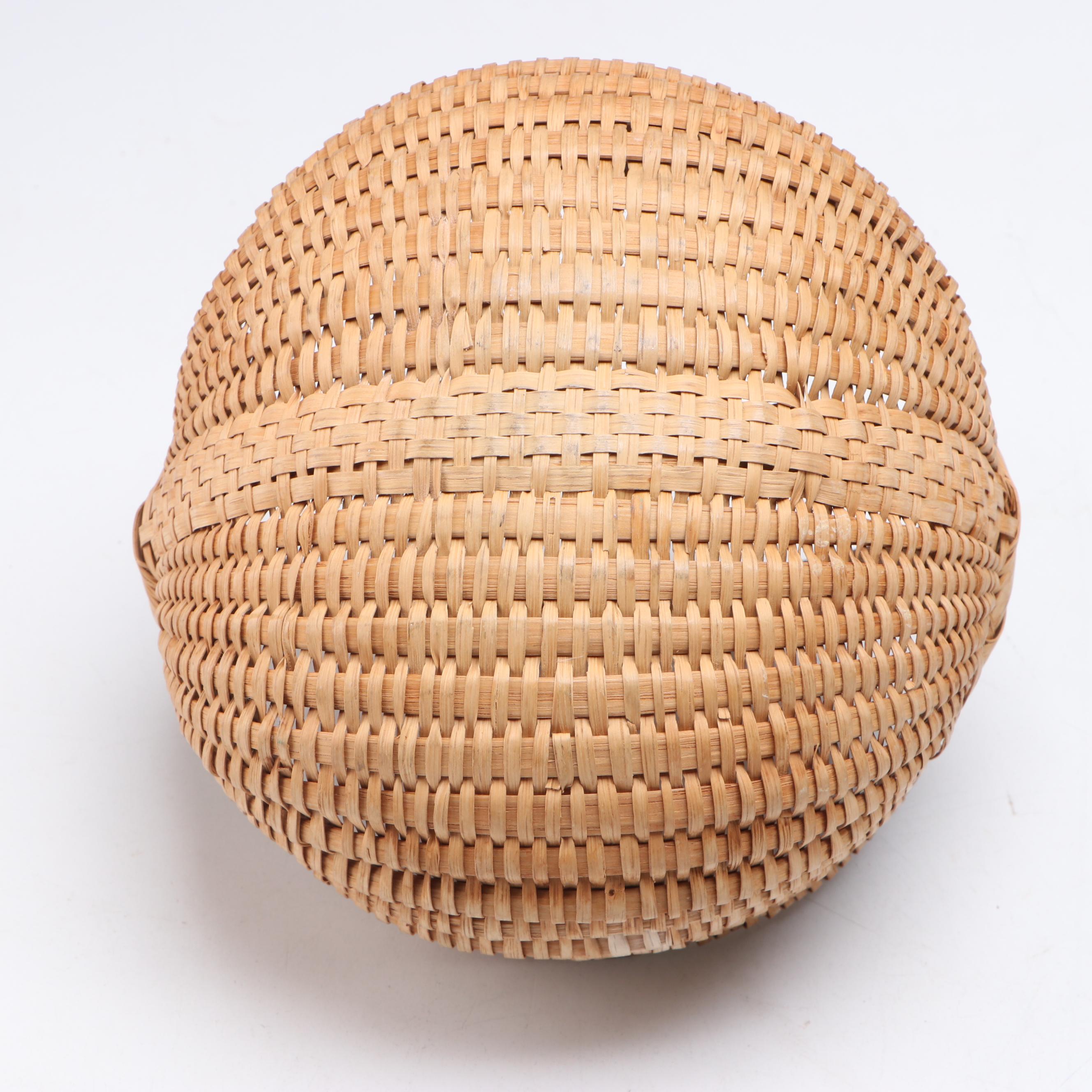 American Primitive Handmade Split Oak Melon Basket