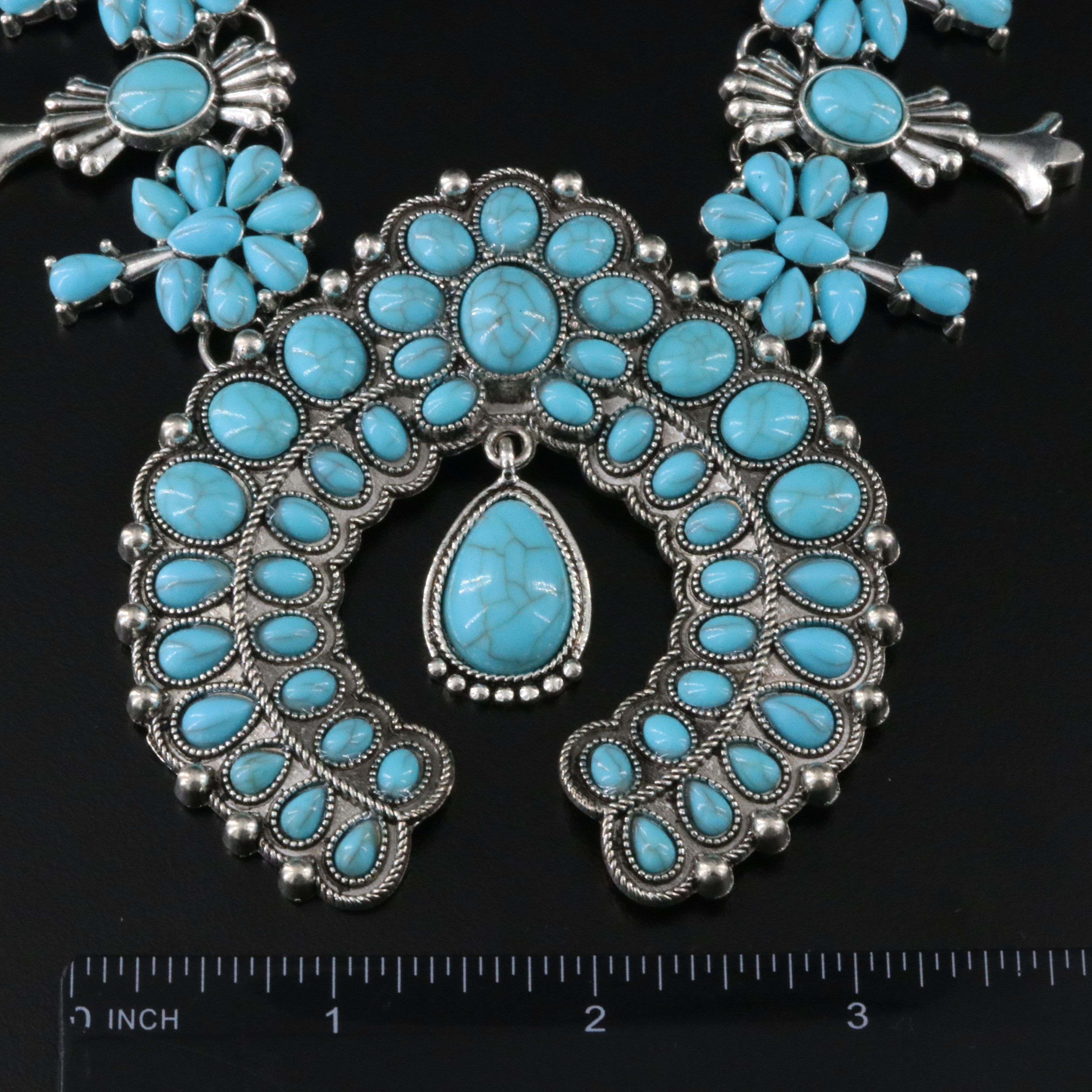 Western Style Costume Squash Blossom Necklaces