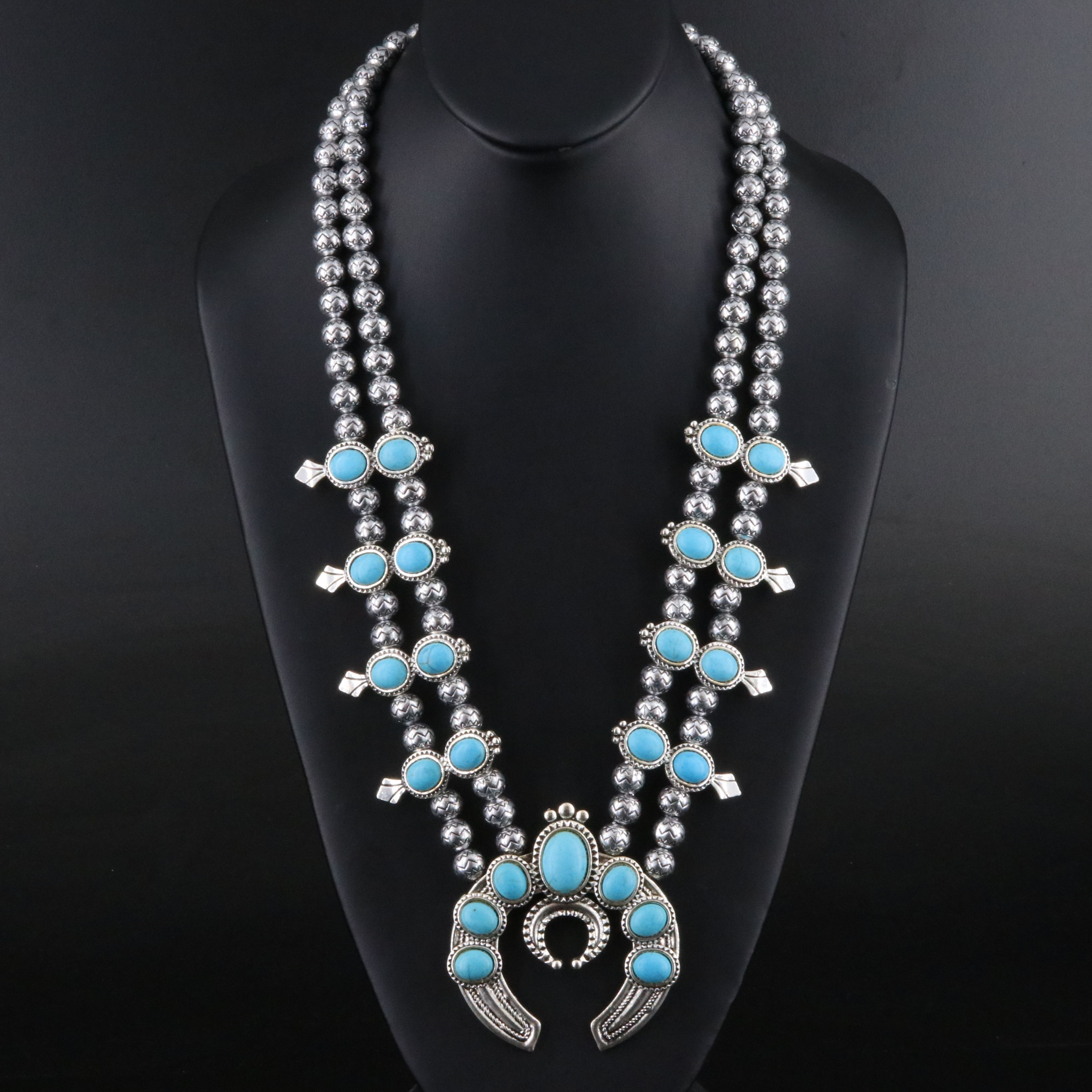 Western Style Costume Squash Blossom Necklaces