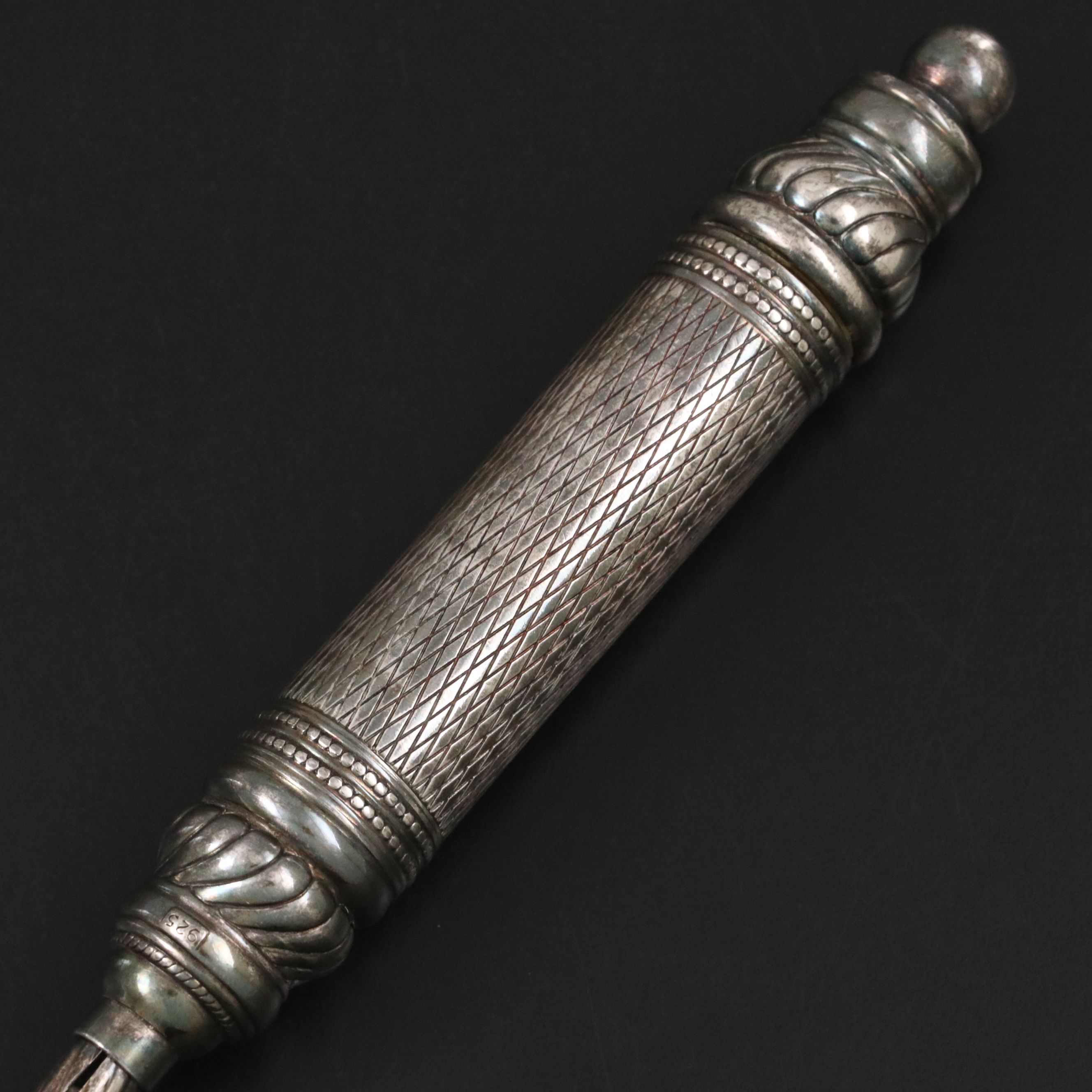 Judaica Sterling Silver Tzinder Shabbat Candle Lighter