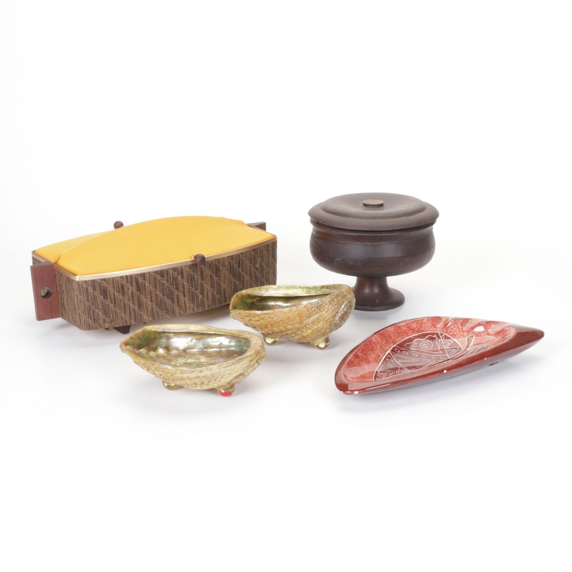 Abalone Shell Bowls with Bread Warmer & More