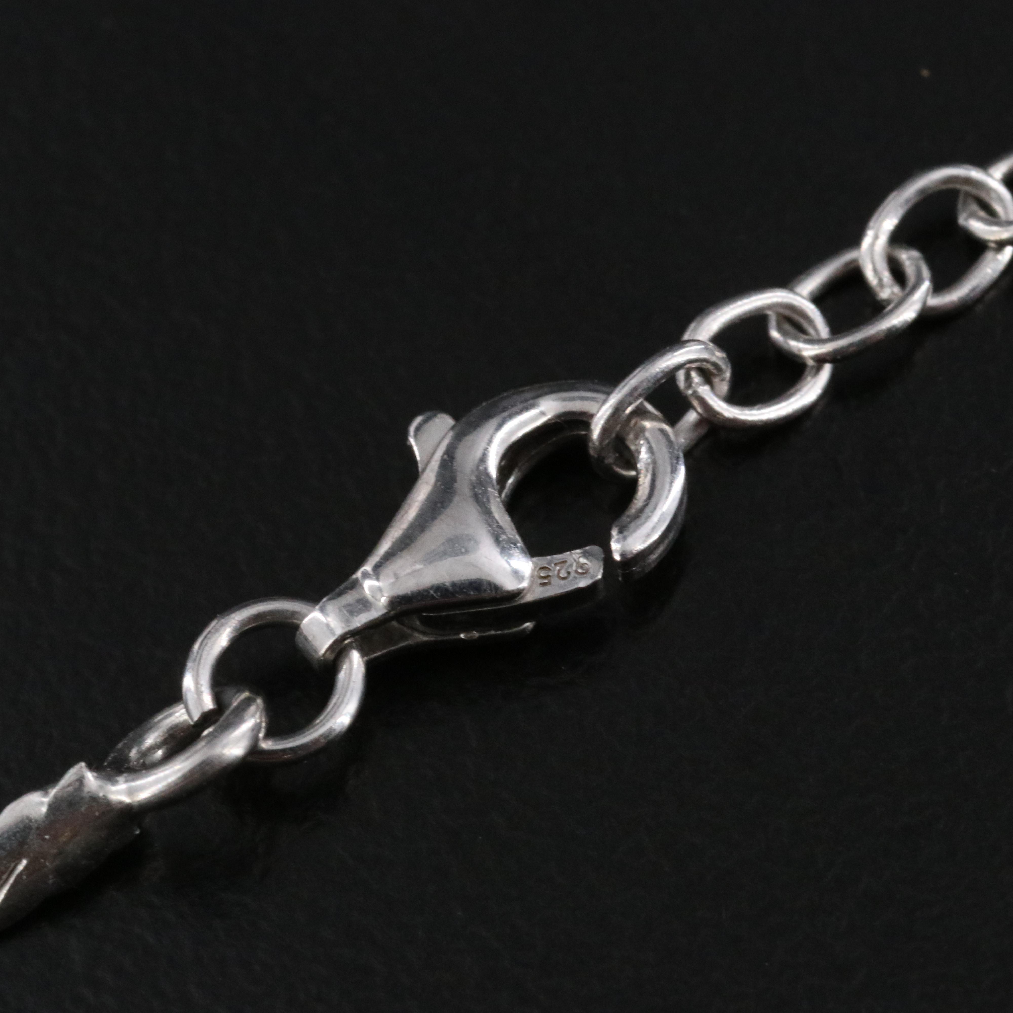 Sterling Emerald, Rhodolite Garnet and Peridot Bib Necklace