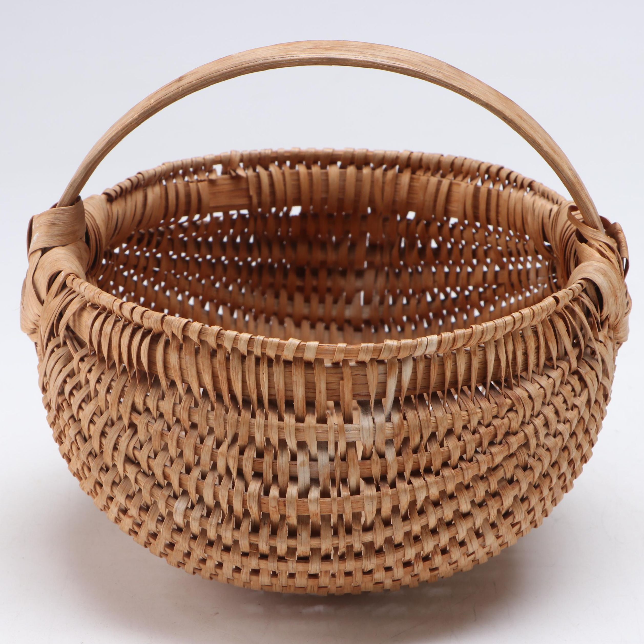 American Primitive Handmade Split Oak Melon Basket