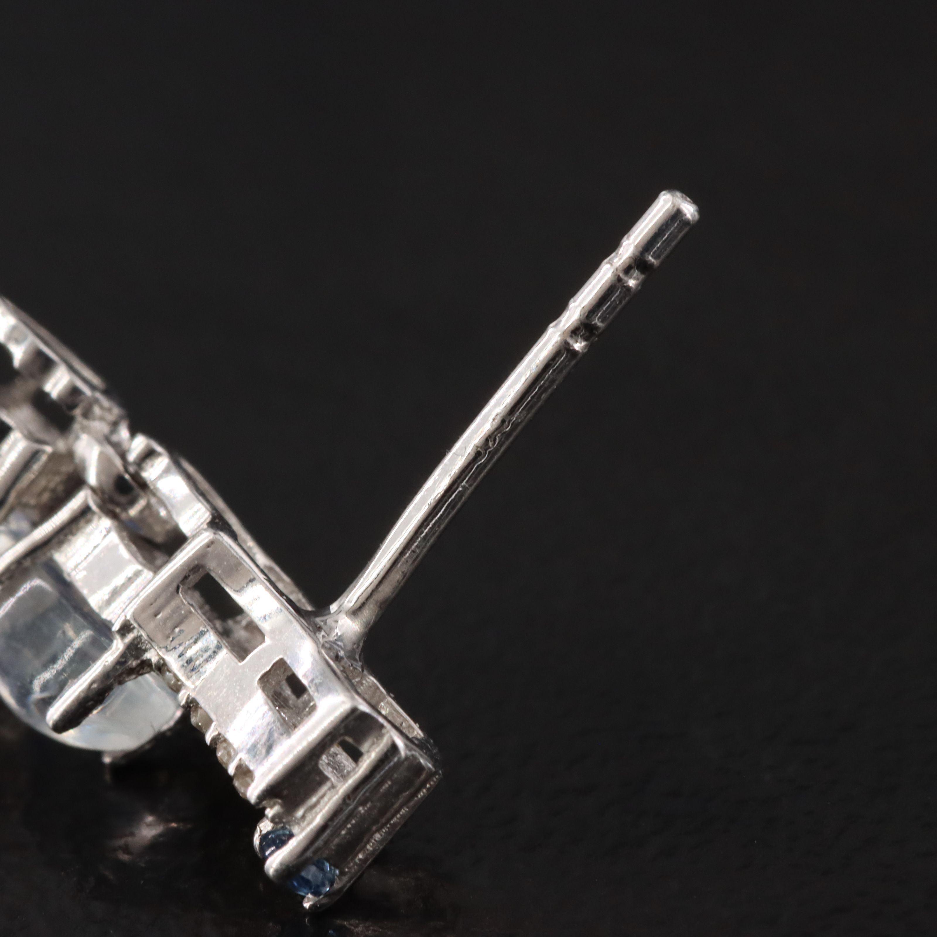 Sterling Turquoise, Rainbow Moonstone and Gemstone Earrings