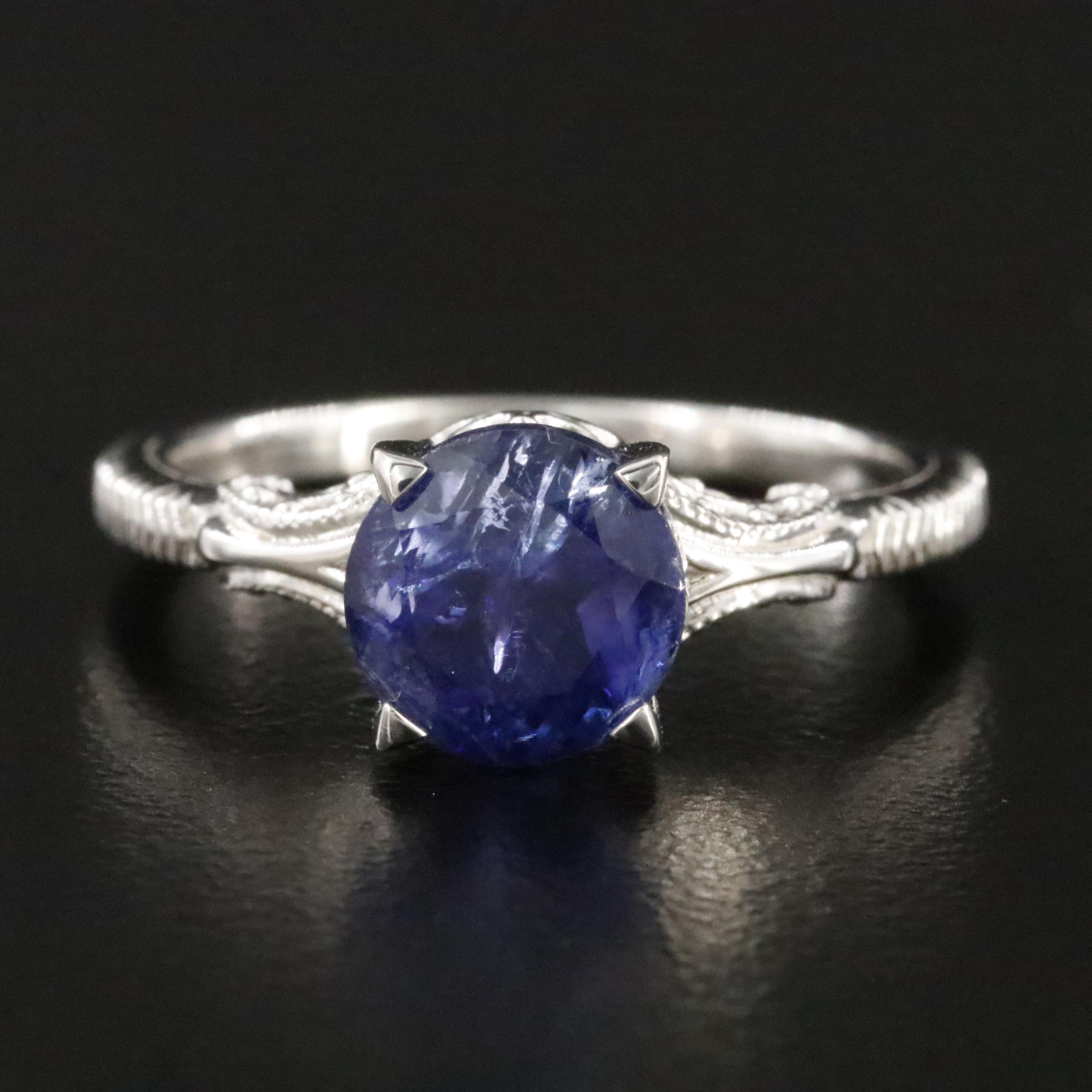 Oscar Friedman Sterling Tanzanite Ring