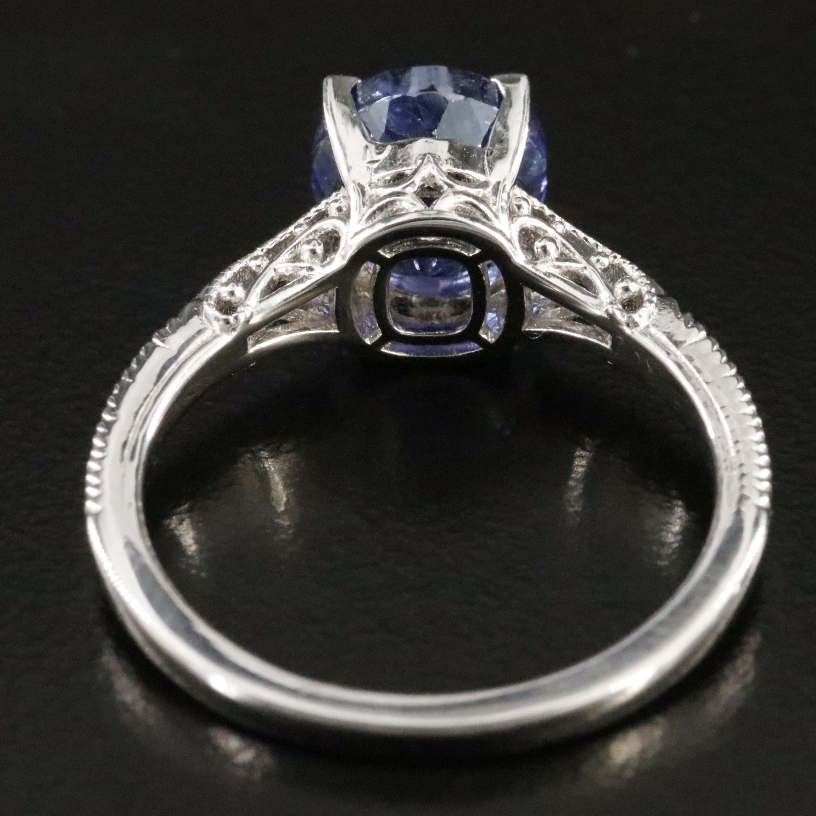 Oscar Friedman Sterling Tanzanite Ring
