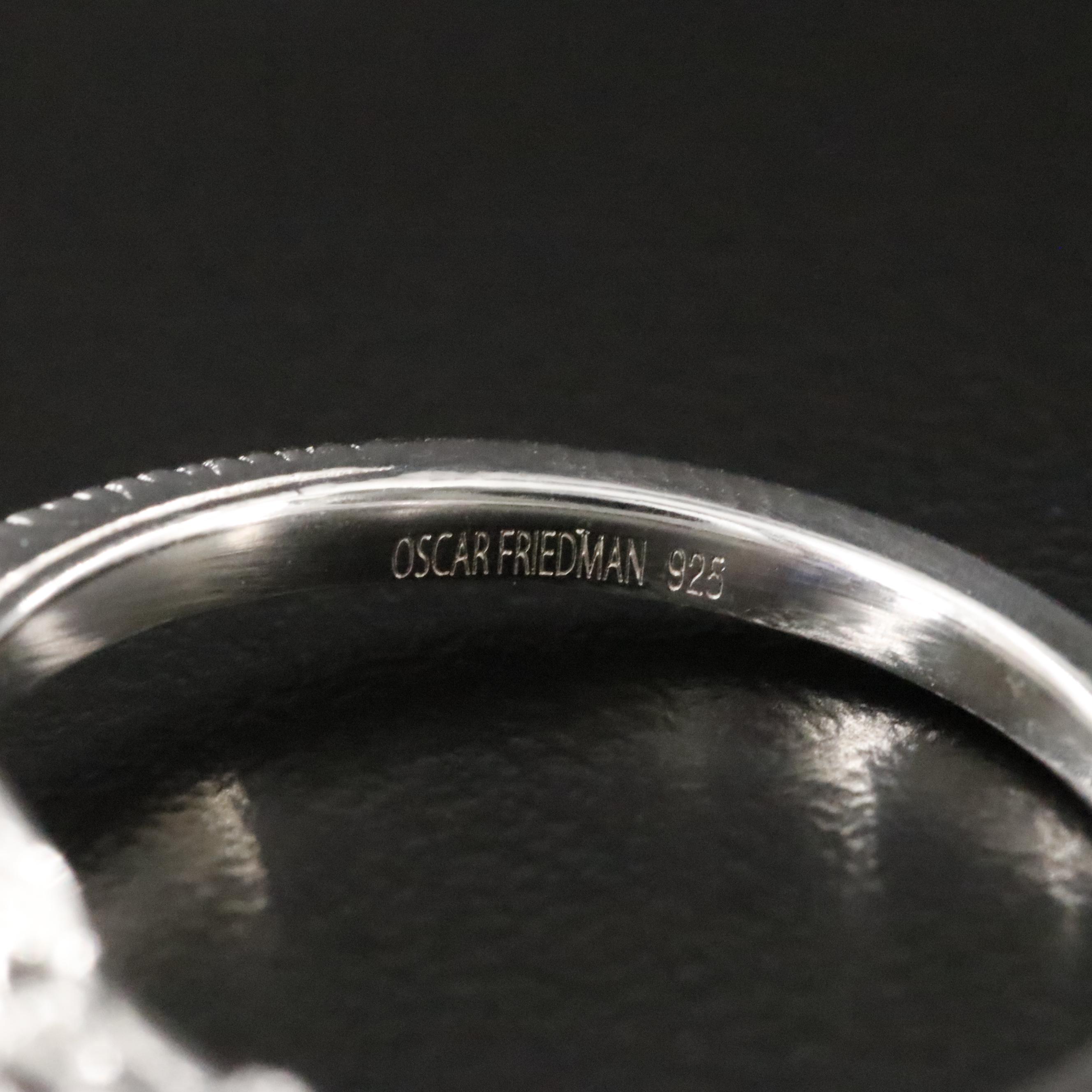 Oscar Friedman Sterling Tanzanite Ring