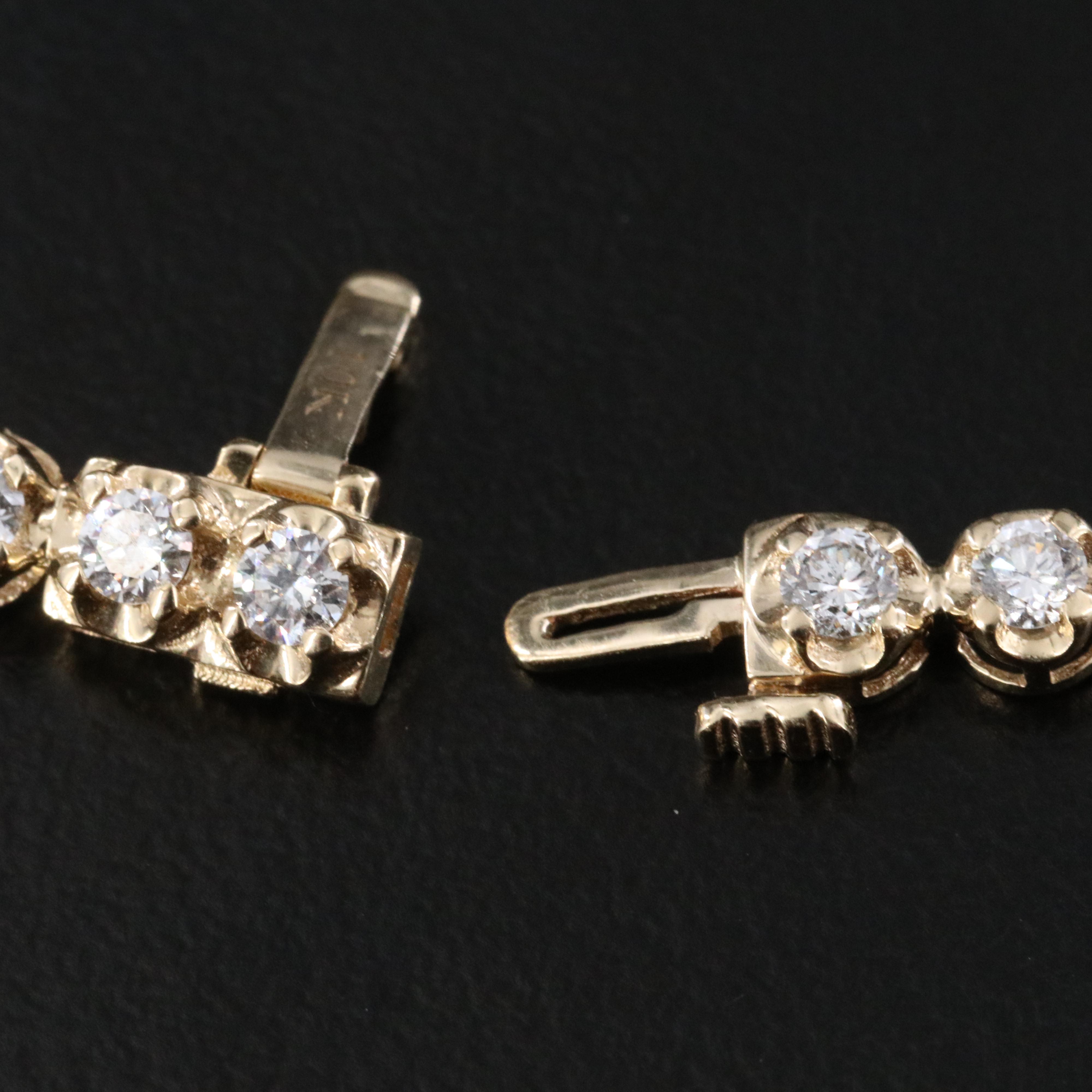 10K 2.41 CTW Lab Grown Diamond Line Bracelet