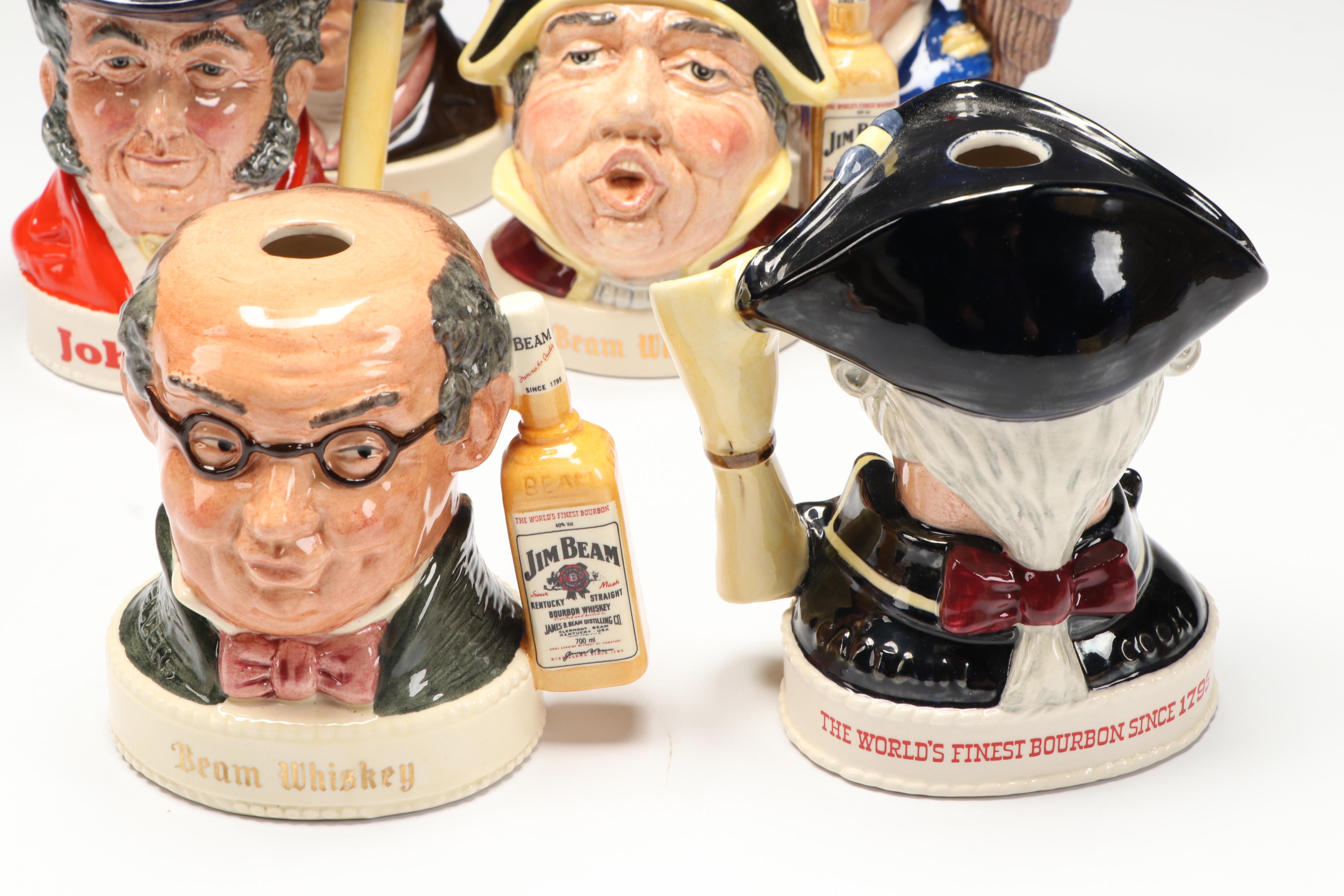Royal Doulton for Jim Beam "Uncle Sam" and Other Character Jugs