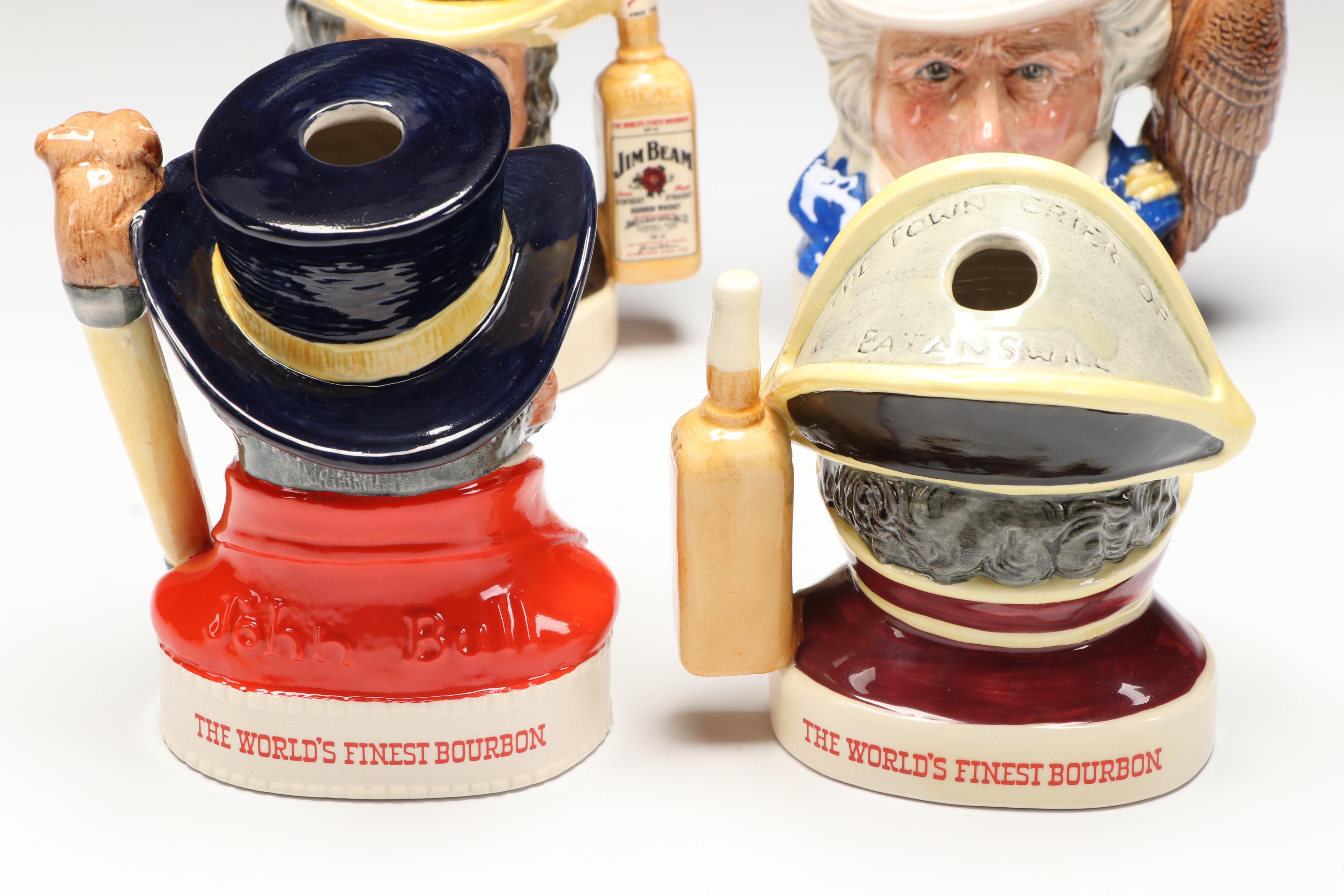 Royal Doulton for Jim Beam "Uncle Sam" and Other Character Jugs