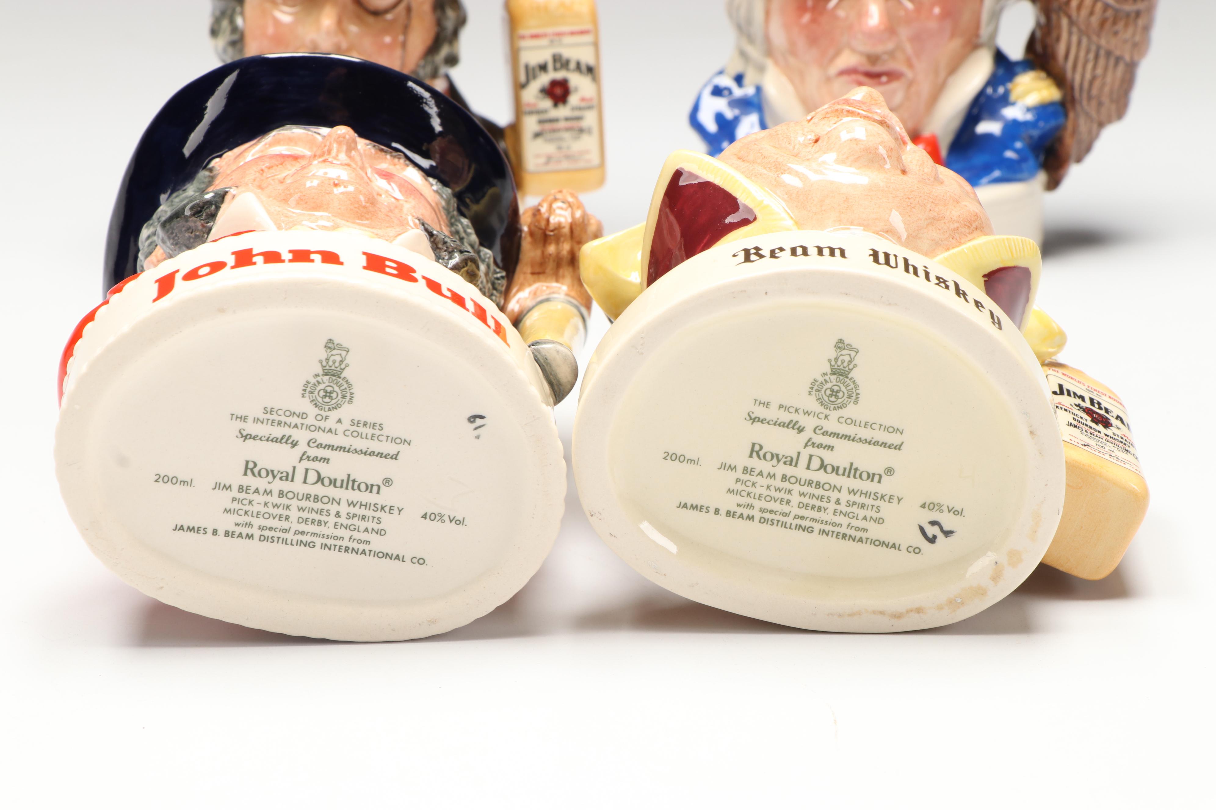 Royal Doulton for Jim Beam "Uncle Sam" and Other Character Jugs