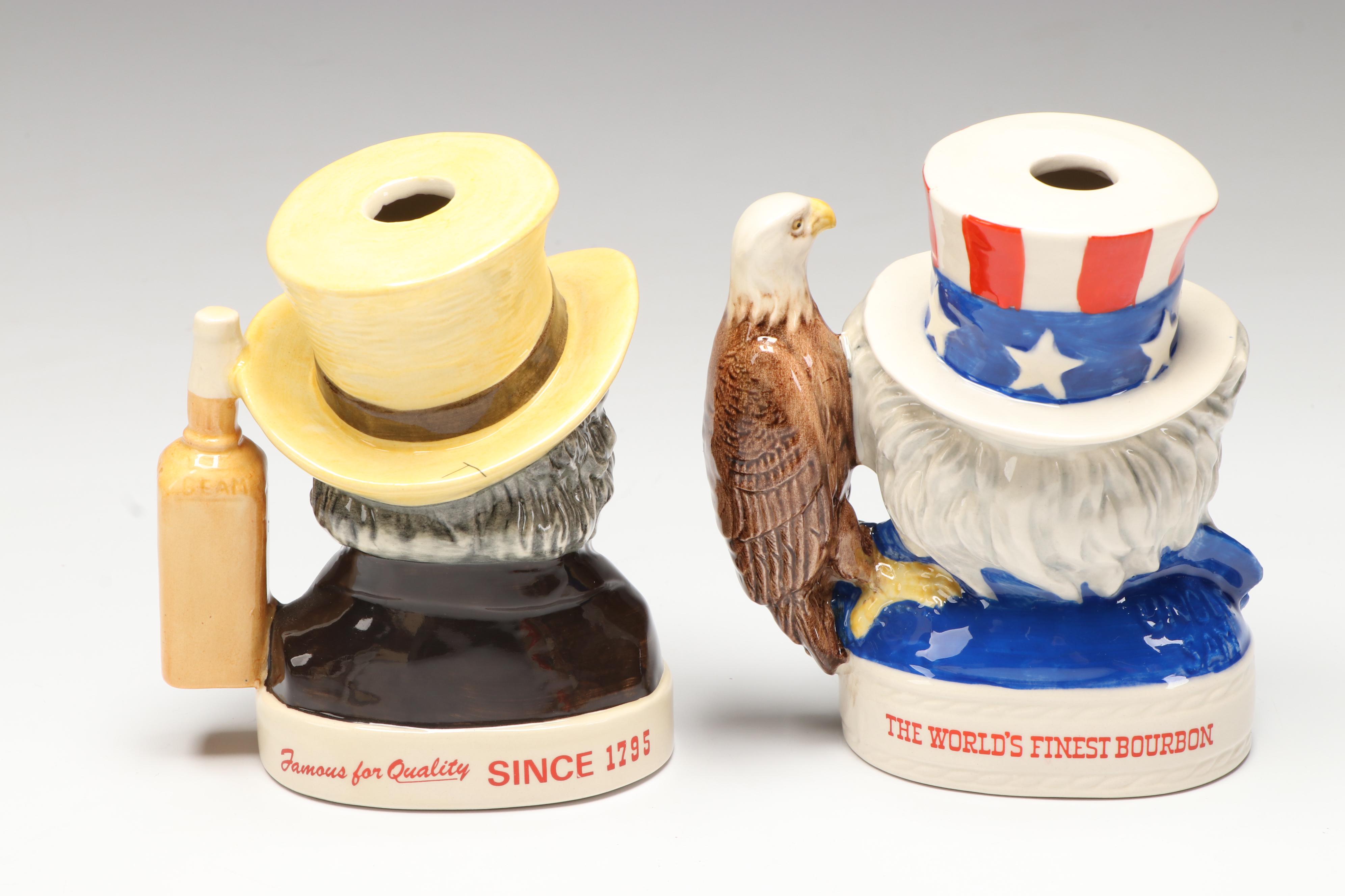 Royal Doulton for Jim Beam "Uncle Sam" and Other Character Jugs