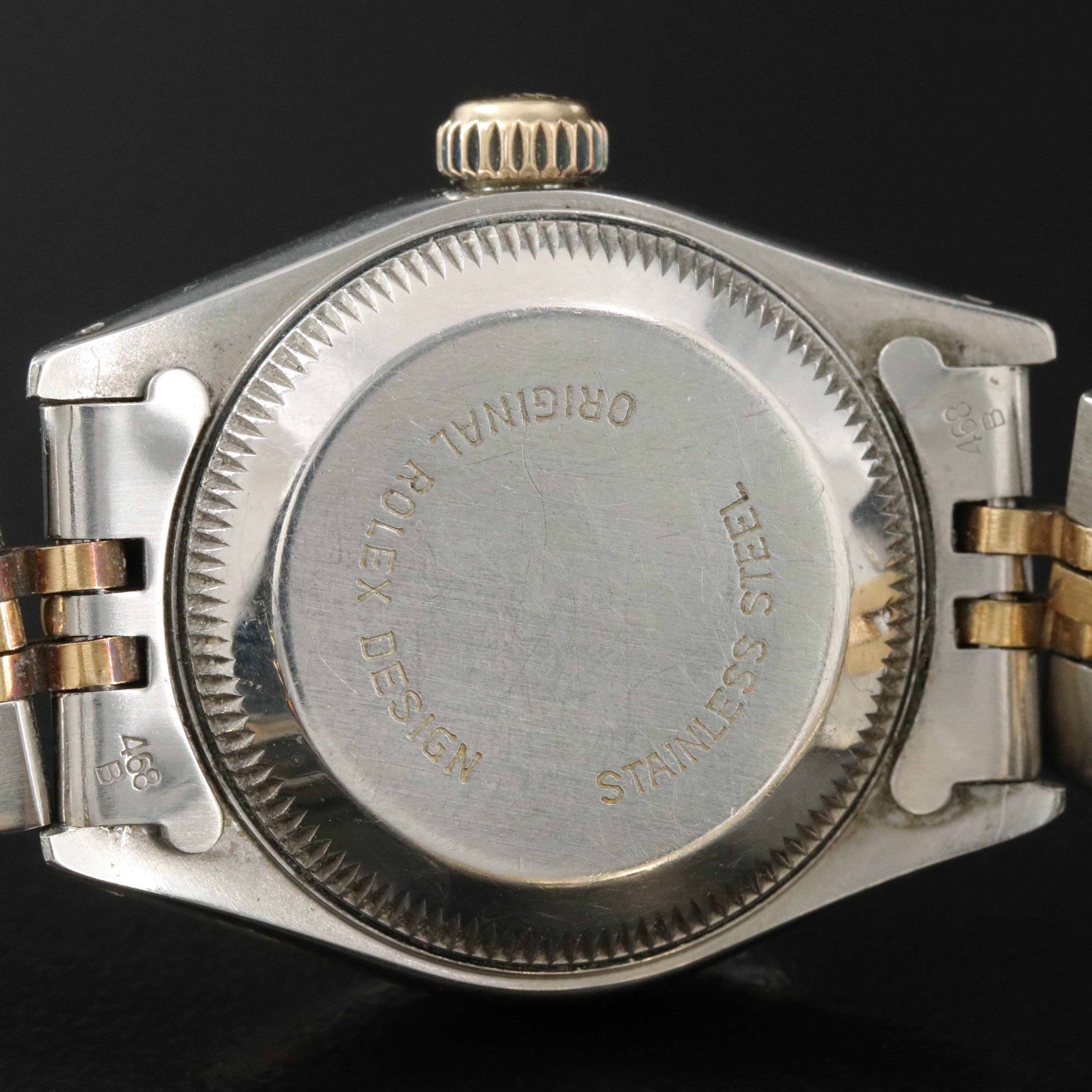 1983 Rolex Custom Diamond Mother-of-Pearl Dial Datejust Watch