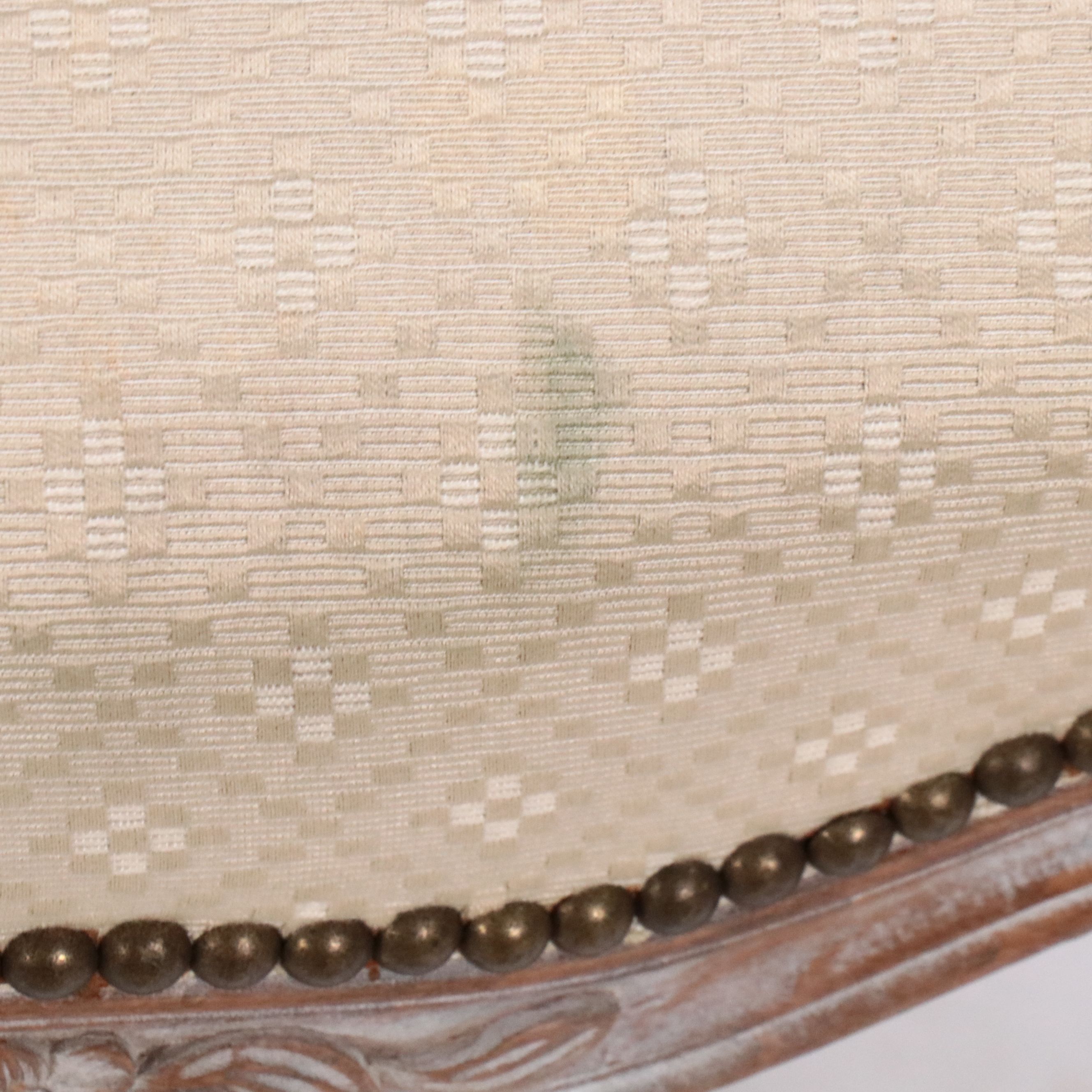 Pair of Louis XVI Style Carved Wood Cane-Back Side Chairs, 20th Century