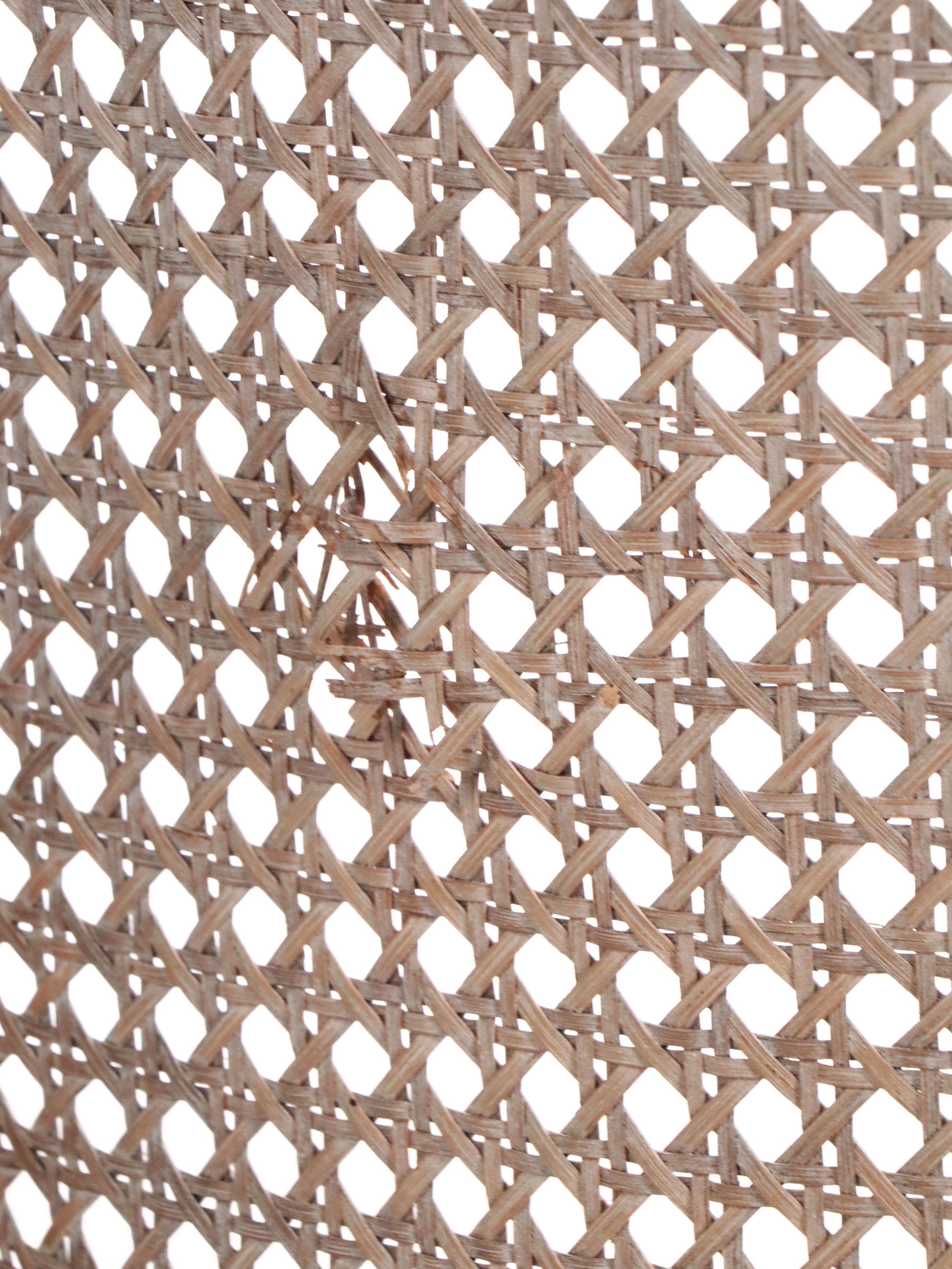 Pair of Louis XVI Style Carved Wood Cane-Back Side Chairs, 20th Century