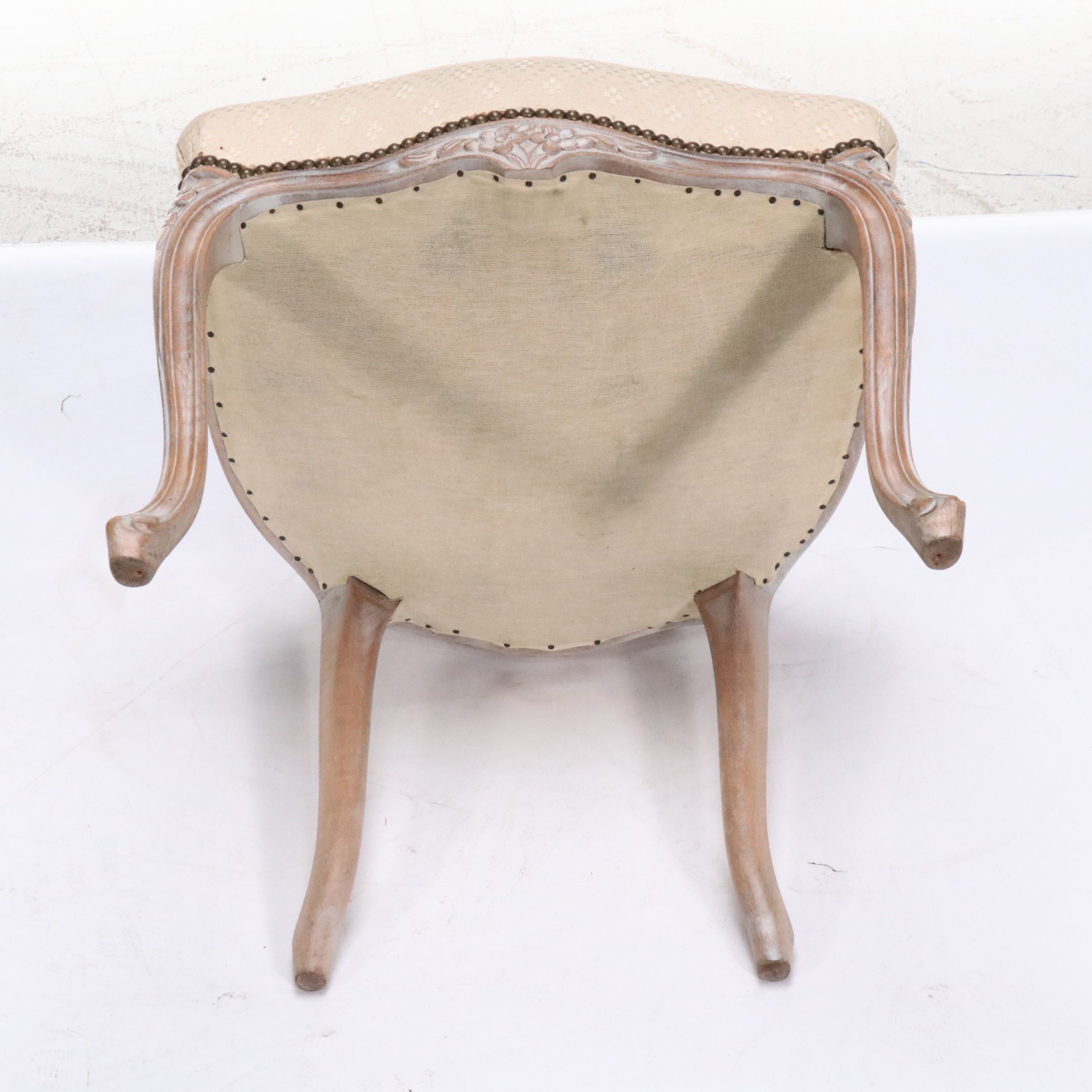 Pair of Louis XVI Style Carved Wood Cane-Back Side Chairs, 20th Century