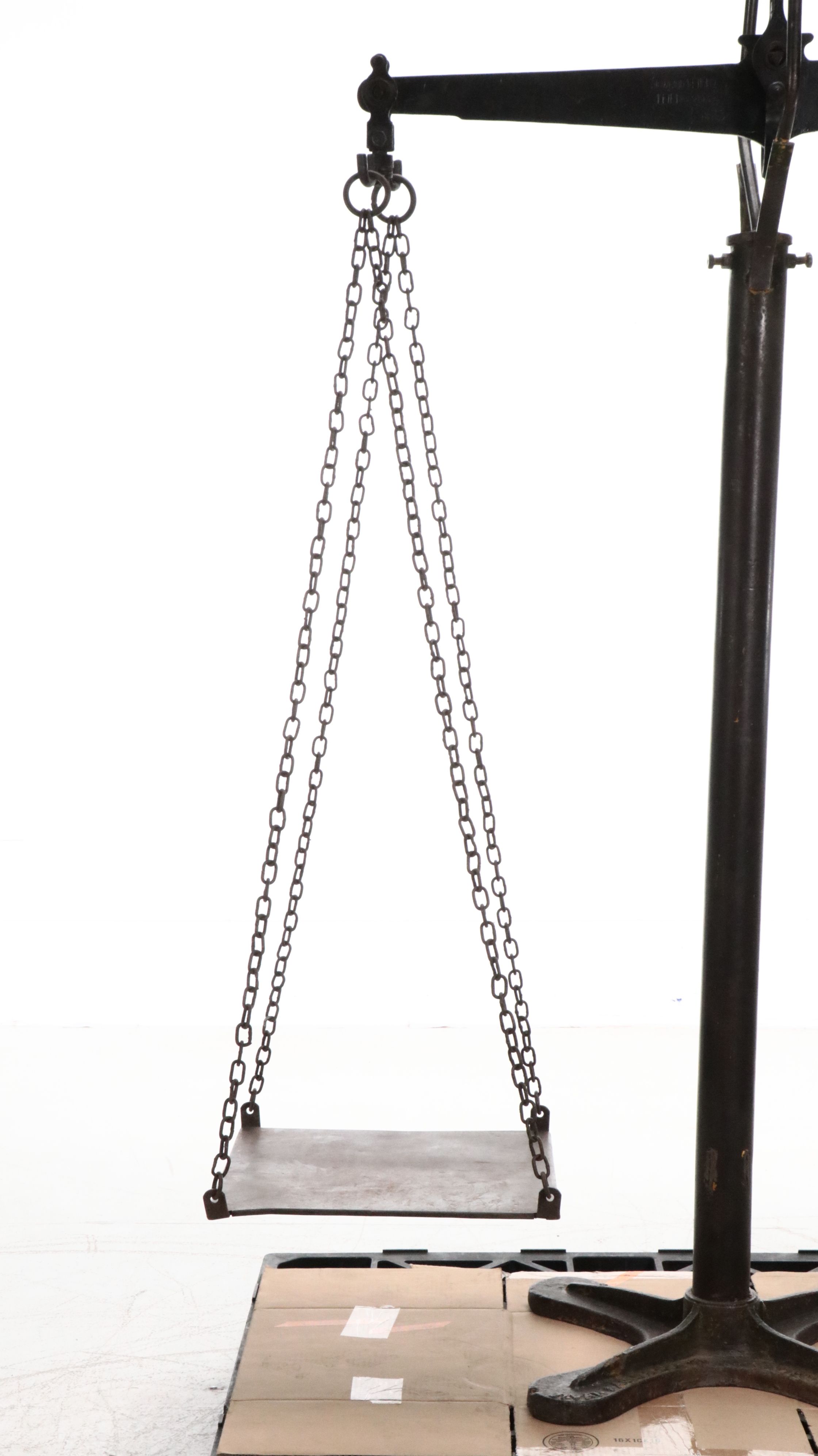 Jivan Nagji Jaipur Indian 93" Cast Iron Market Scale