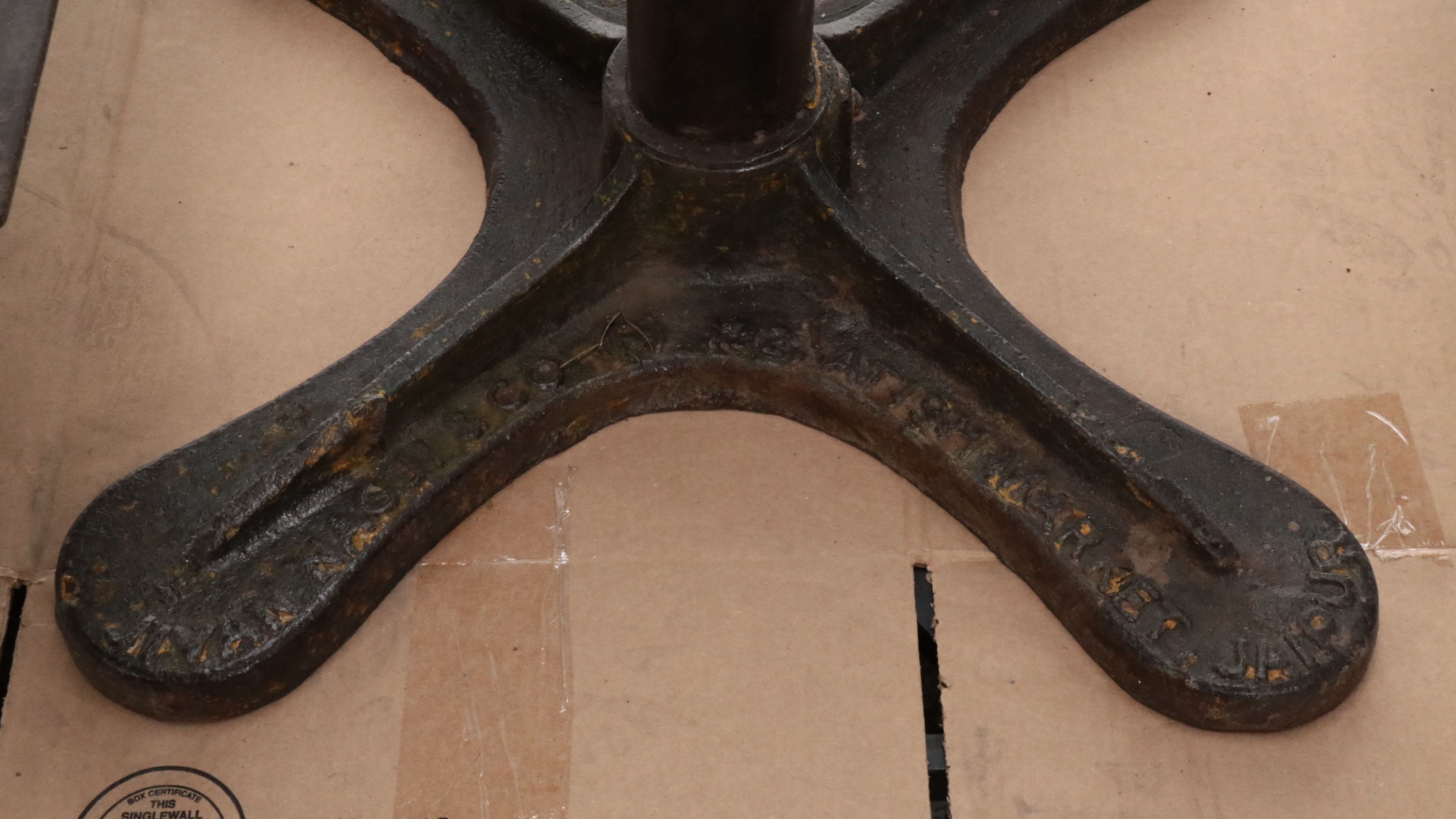 Jivan Nagji Jaipur Indian 93" Cast Iron Market Scale