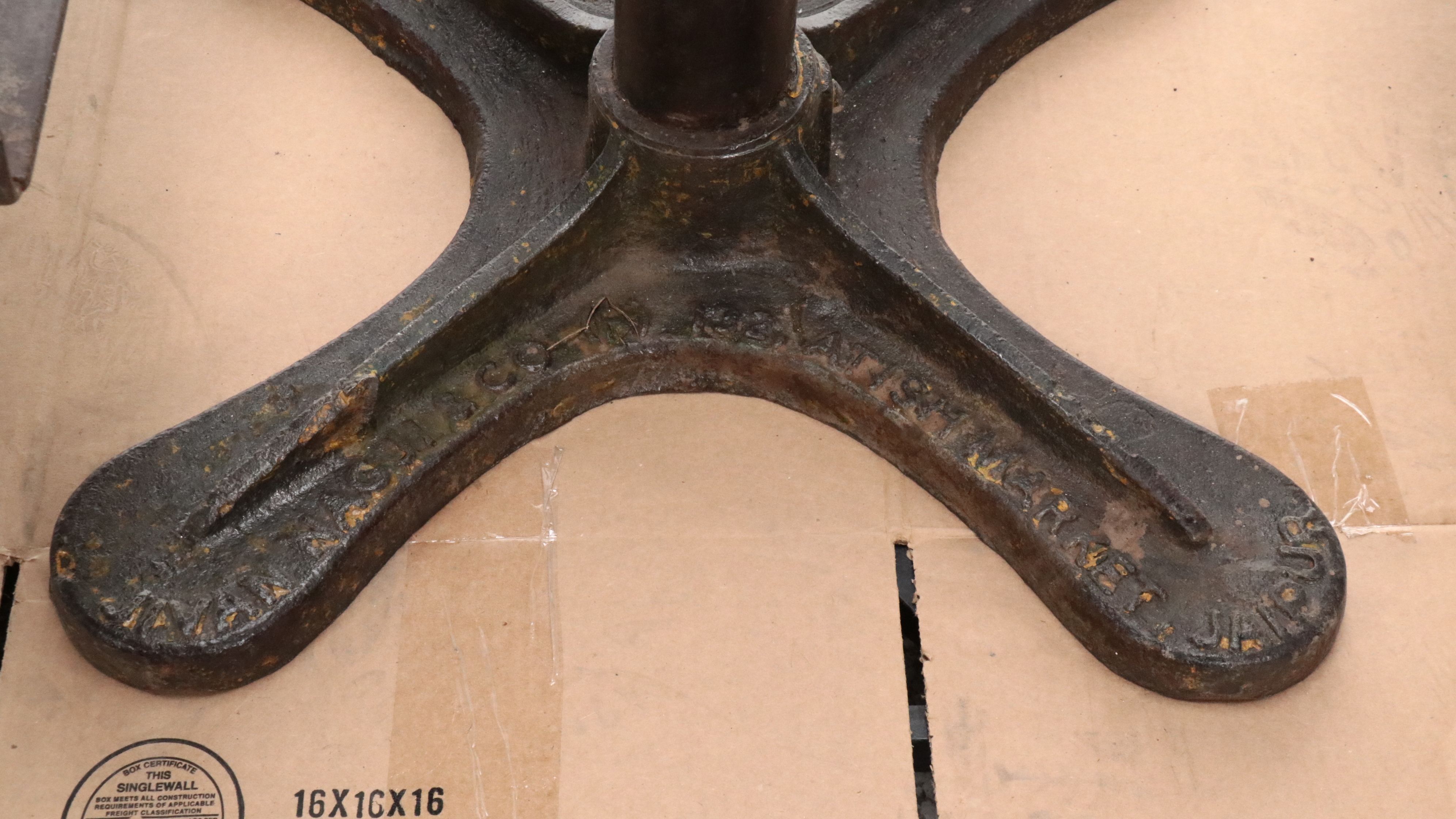 Jivan Nagji Jaipur Indian 93" Cast Iron Market Scale