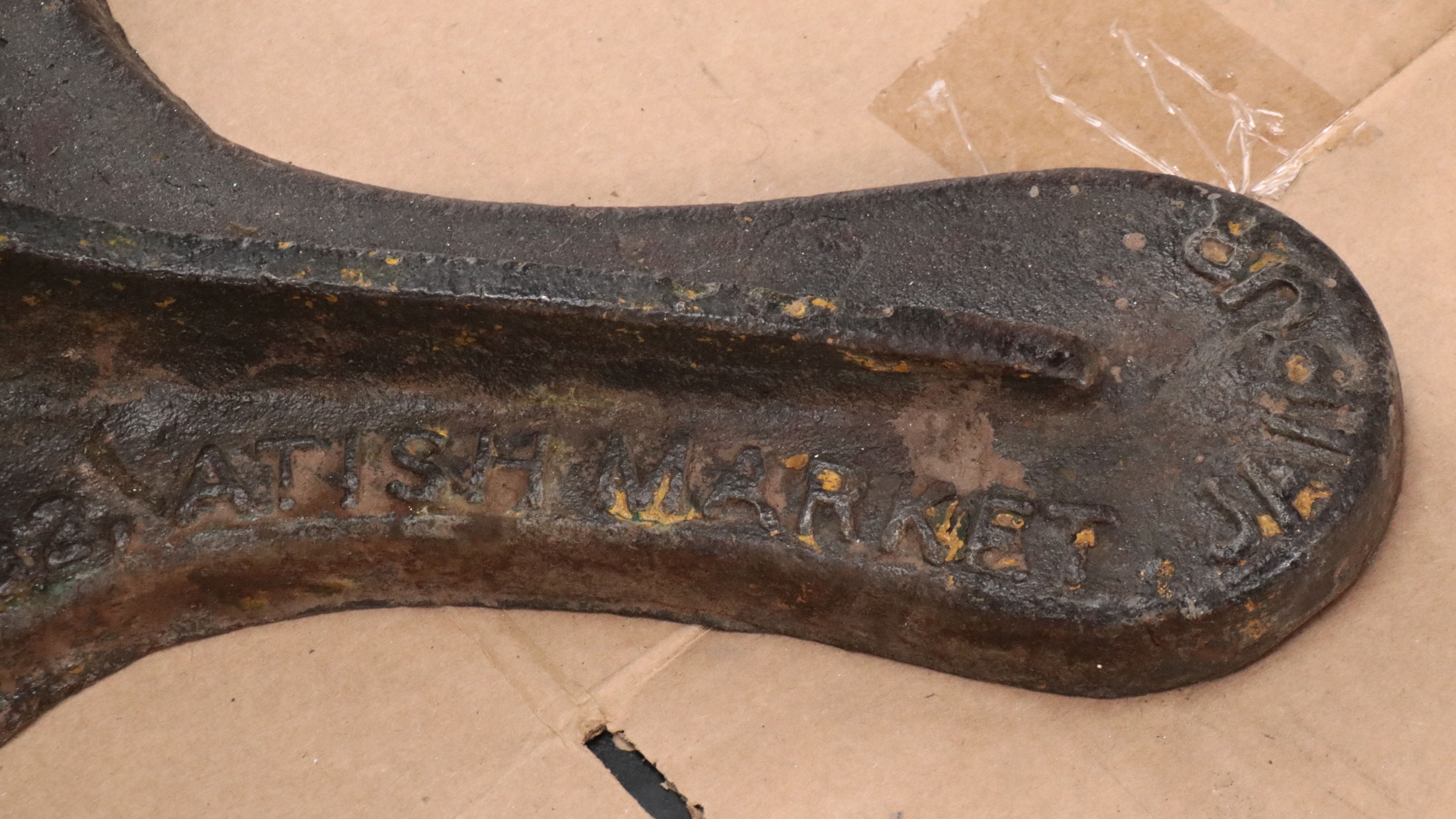 Jivan Nagji Jaipur Indian 93" Cast Iron Market Scale