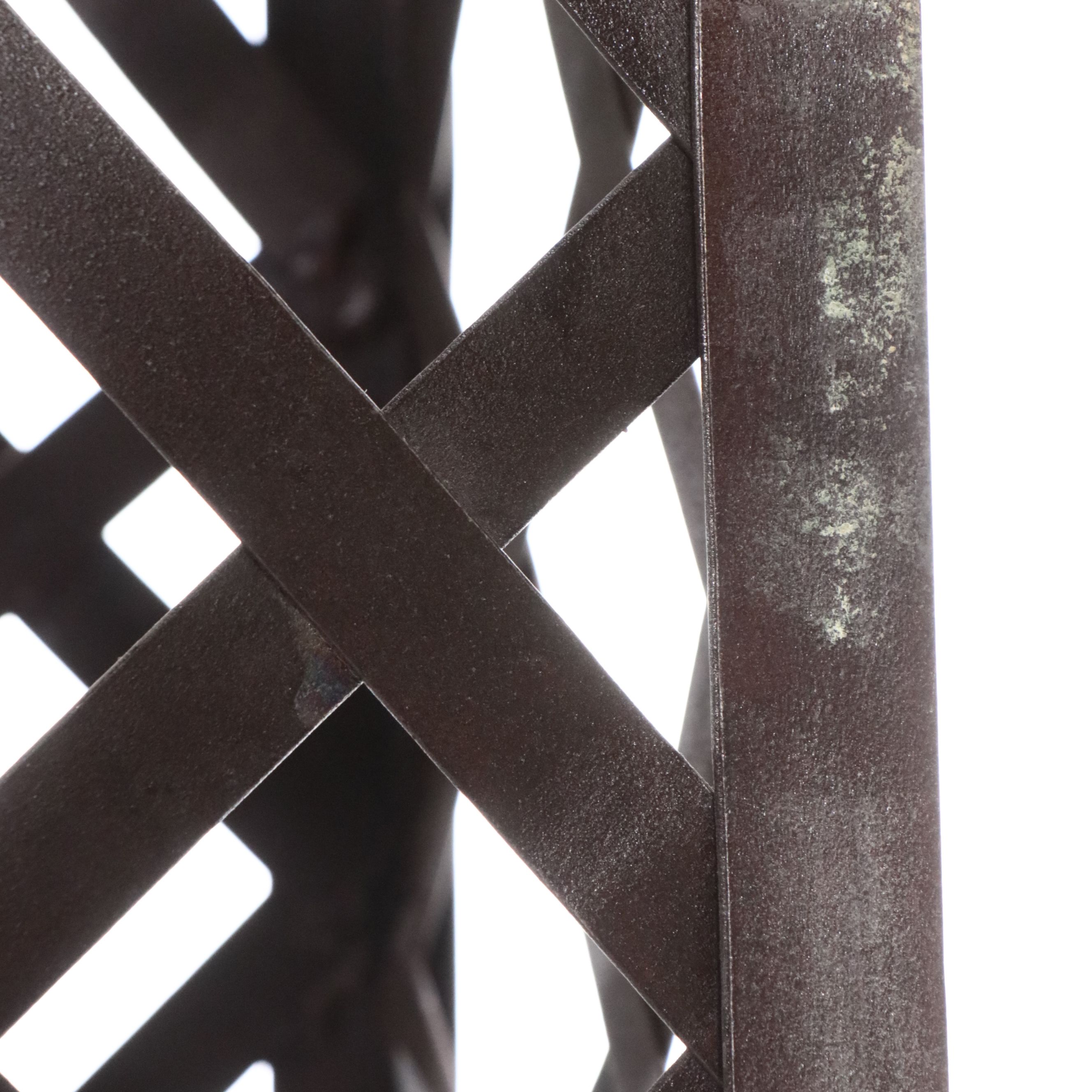 80" Lattice Woven Metal Obelisk Garden Decor