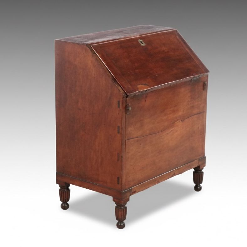 Kentucky Cherry Slant-Front Sugar Desk, Early 19th Century