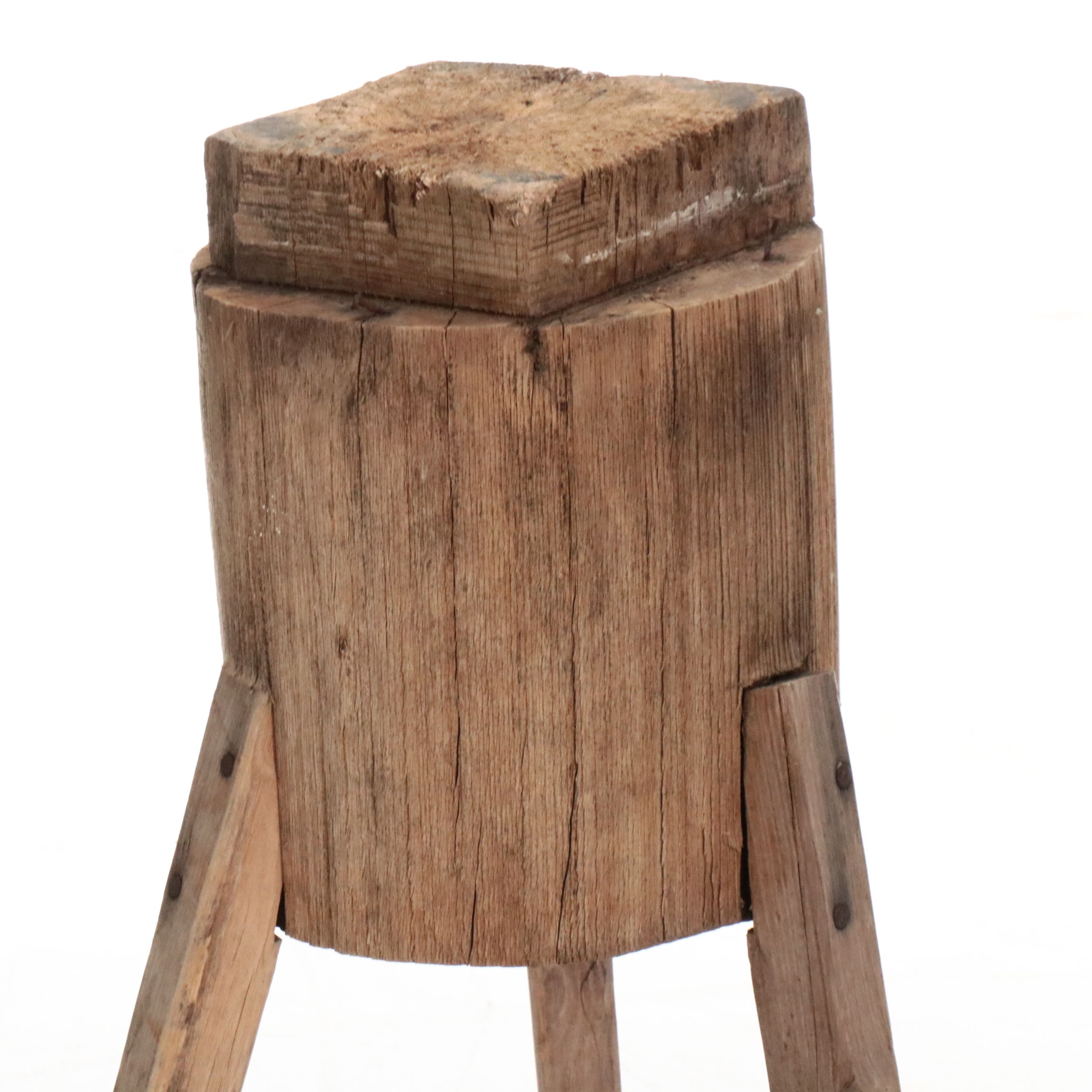 Primitive Wooden Accent Table