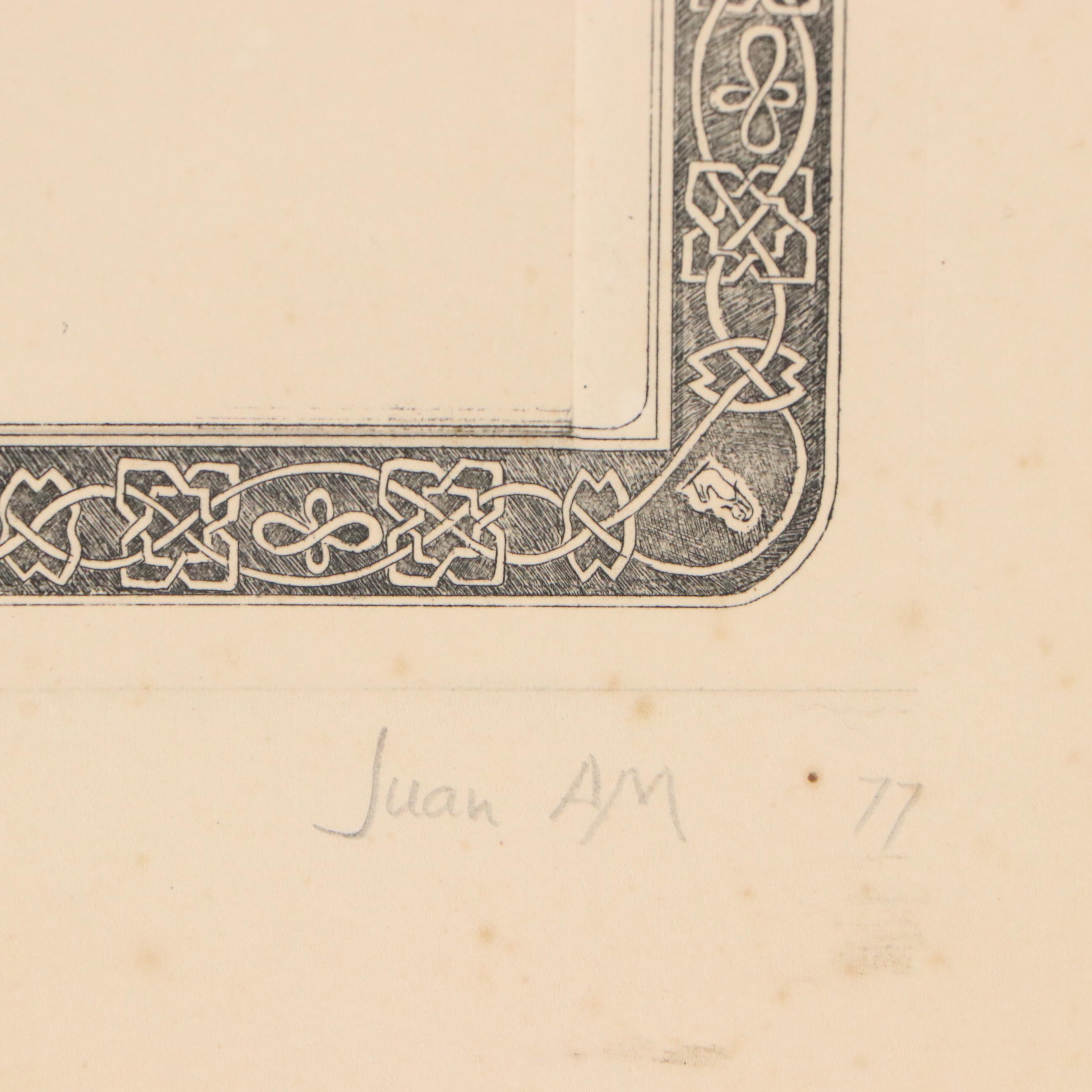 J. Arcocha and L. Mackenzie Engravings and Print from "The Book of Am," 1976–77