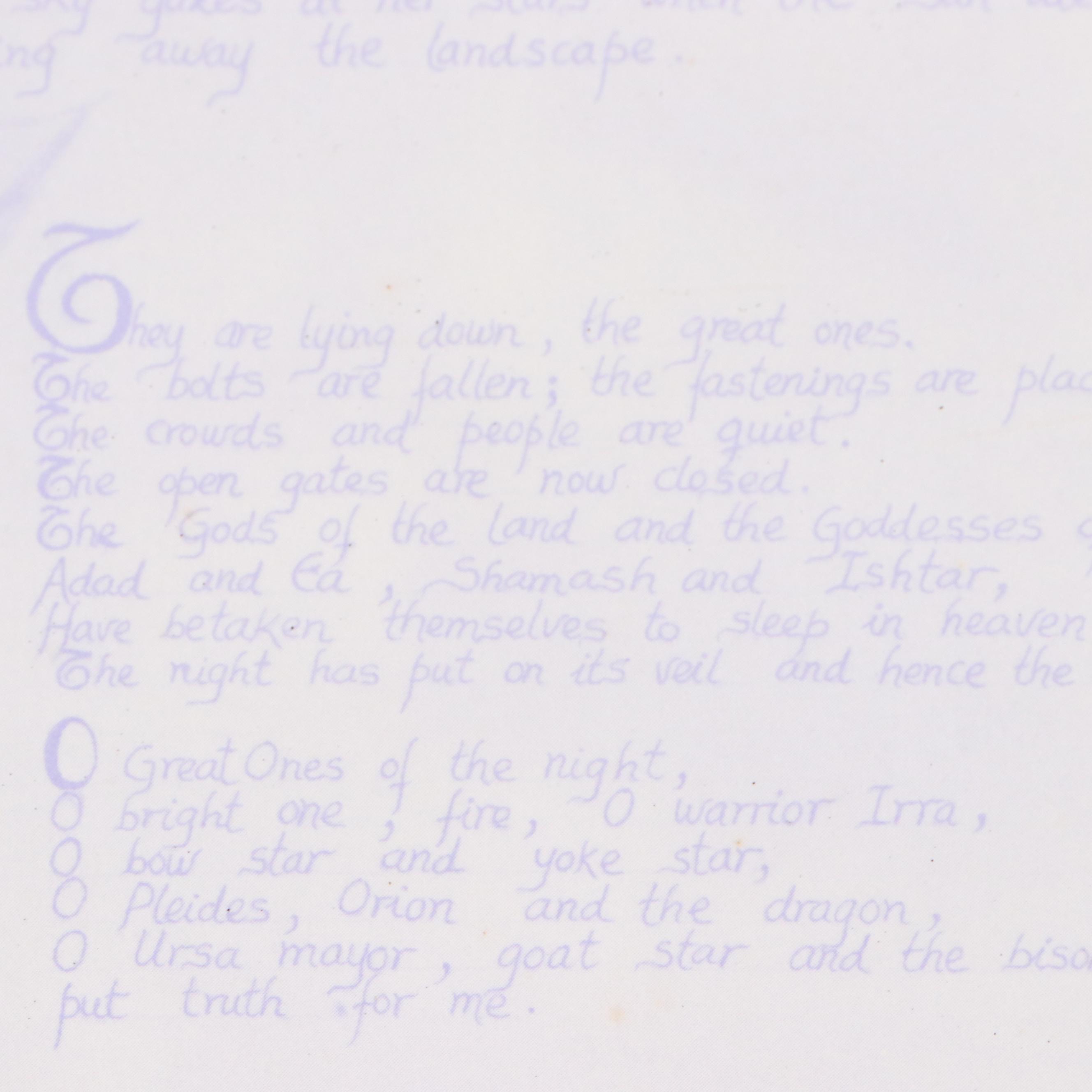 J. Arcocha and L. Mackenzie Engravings and Print from "The Book of Am," 1976–77