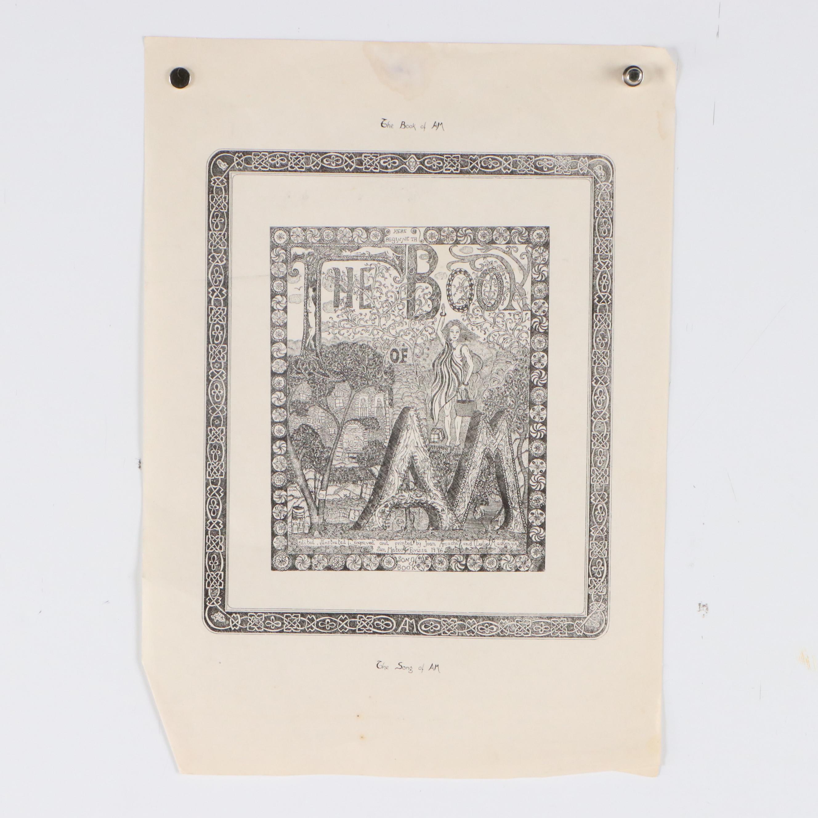 J. Arcocha and L. Mackenzie Engravings and Print from "The Book of Am," 1976–77